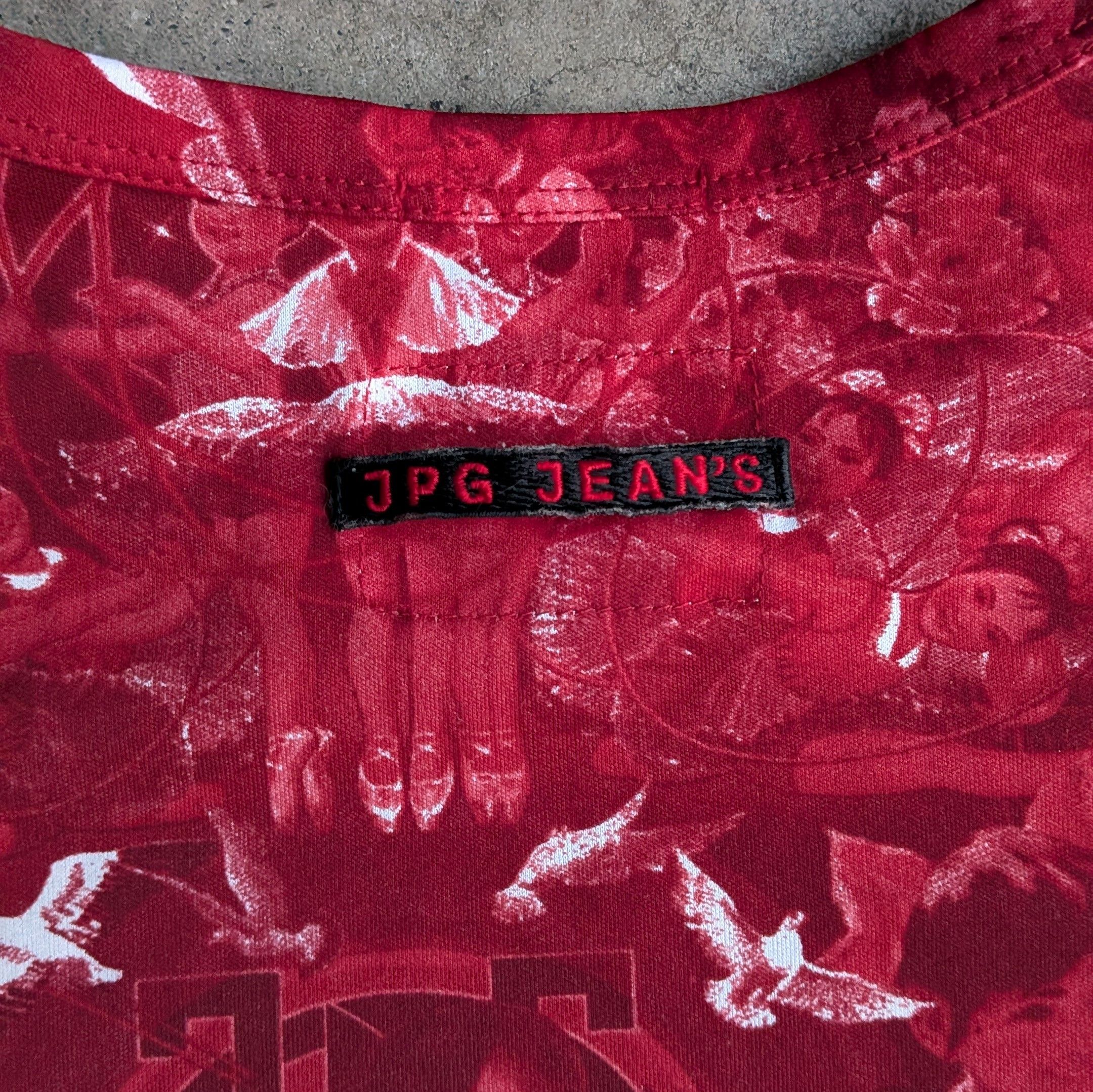 Jean Paul Gaultier 90s Jean Paul Gaultier propoganda print mesh top Size S / US 4 / IT 40 - 9 Thumbnail