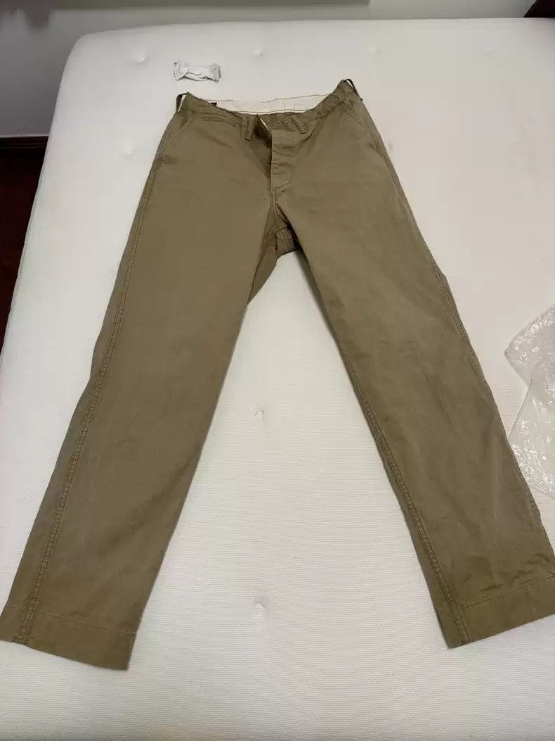 Image of Freewheelers M-1941 Nissan Retro Pure Cotton Twill Khaki Casual Overalls, Men's (Size 36)