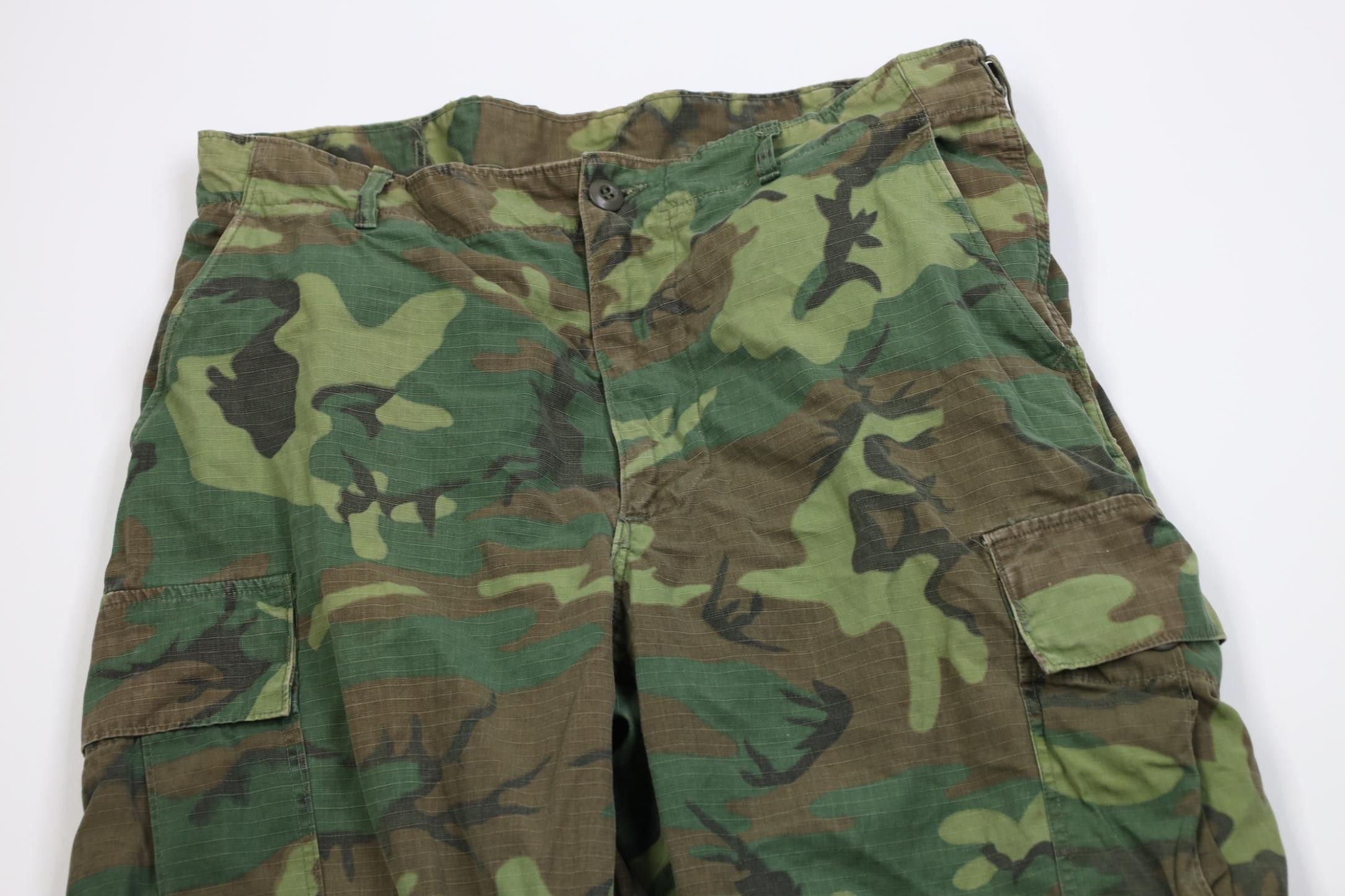 Vintage Vintage 60s Vietnam War Poplin Class 2 Ripstop Cargo Pants Size US 34 / EU 50 - 2 Thumbnail