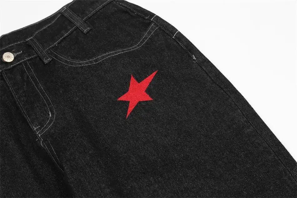 Japanese Brand Baggy hip hop skate straight y2k jeans Size US 32 / EU 48 - 4 Thumbnail