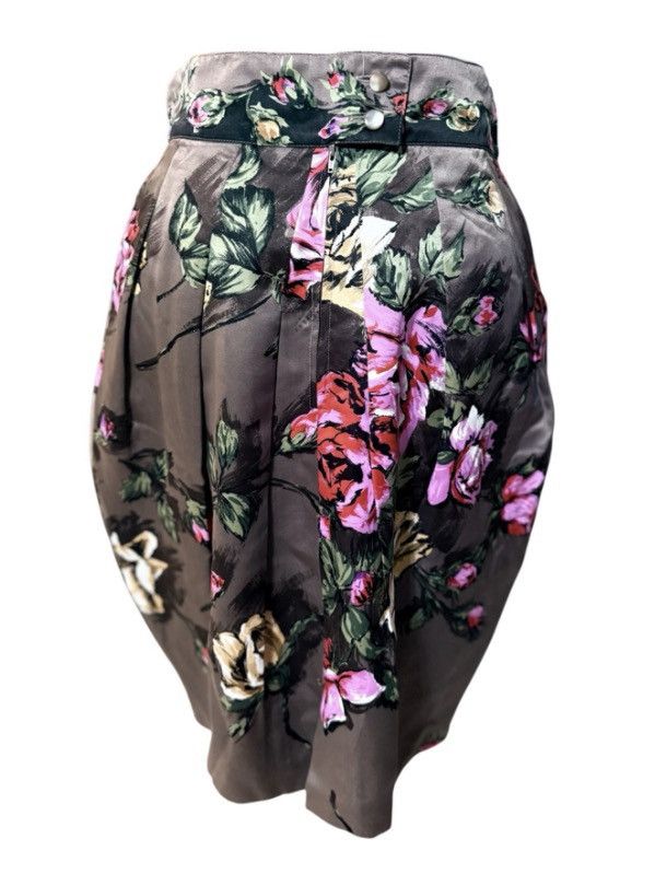 Sportmax VTG Sportmax Silk Floral Tulip Pencil Skirt IT 44 / US 10 Size 32" / US 10 / IT 46 - 3 Thumbnail