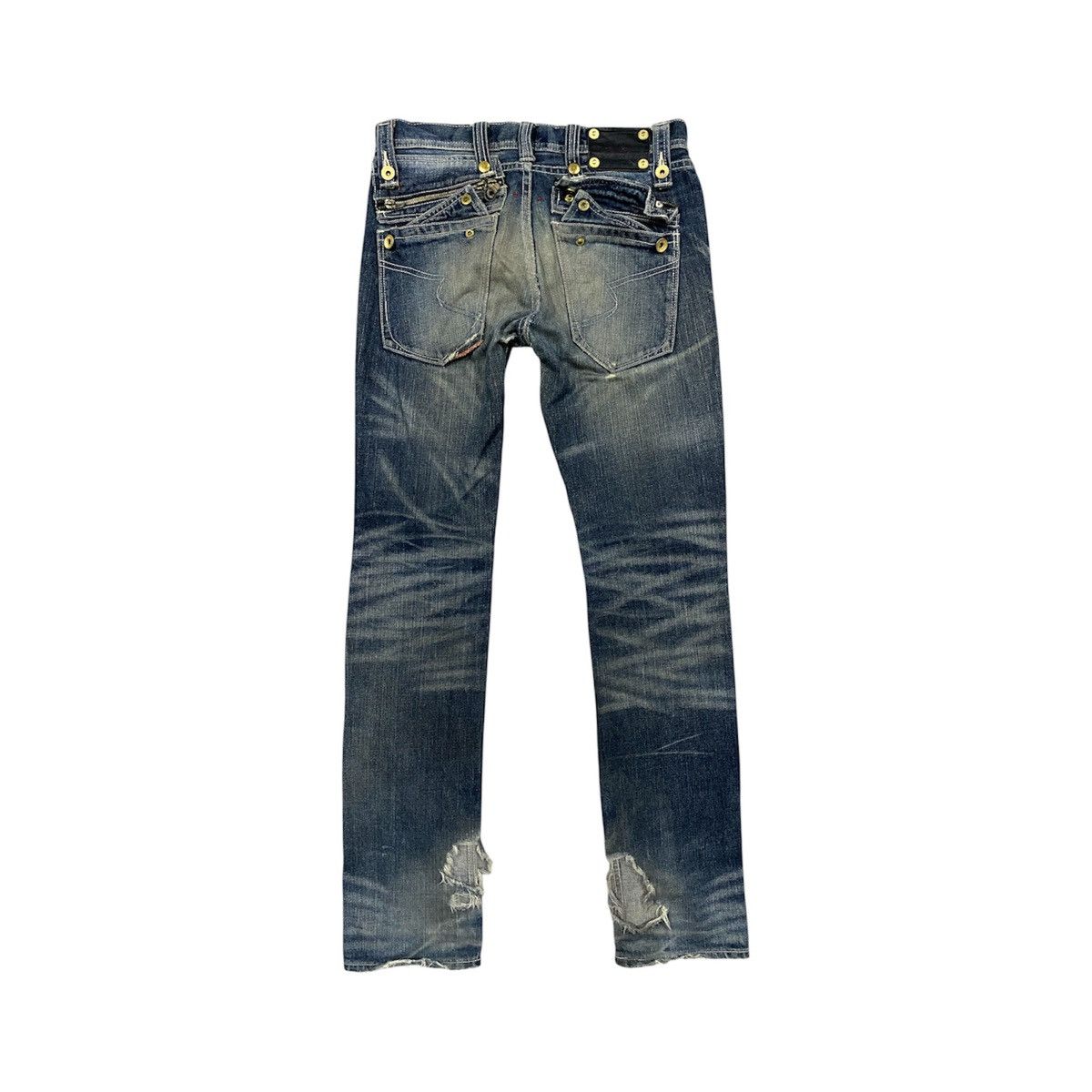 semanticdesign Semantic Design Mudwash Clawmark Distressed Denim Jeans Size US 32 / EU 48 - 1 Thumbnail
