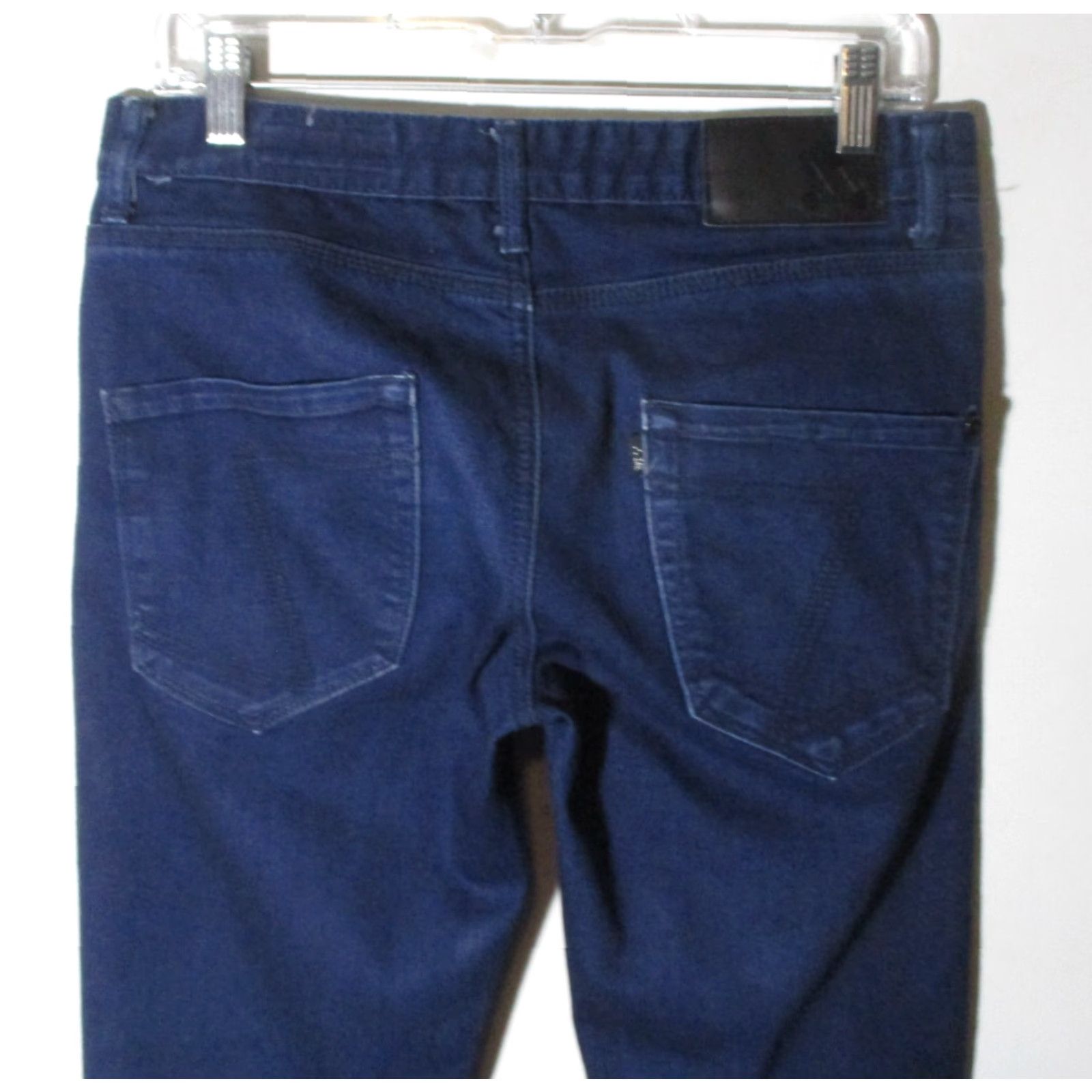 Denime ZAK Jeans Men's Blue Button Fly Slim Denim 32X30 Size US 30 / EU 46 - 4 Thumbnail
