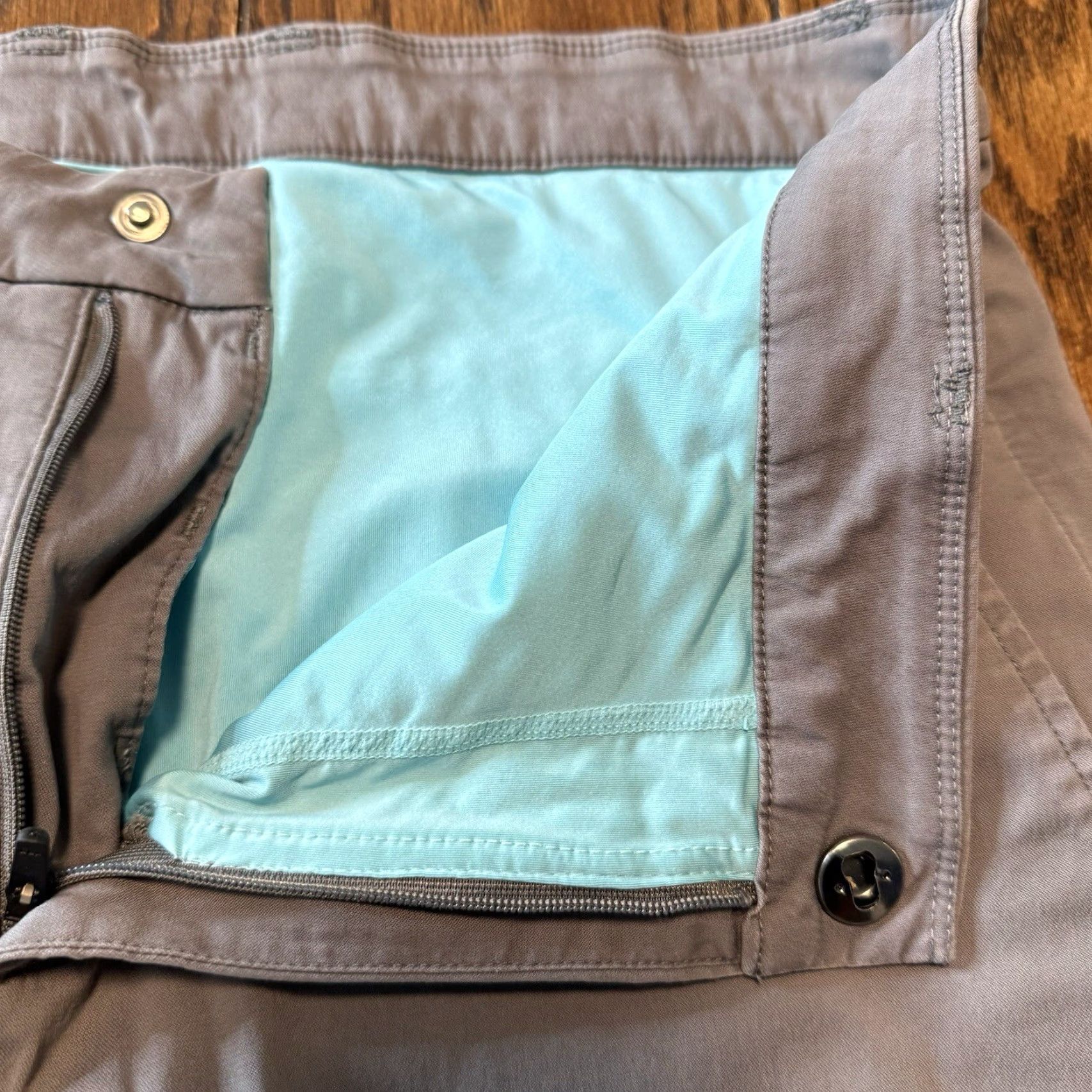 Vintage Birddogs Stretch Performance Chino Pants Mens 32x34 Gray Liner City Preppy Regular Straight Size US 32 / EU 48 - 7 Thumbnail