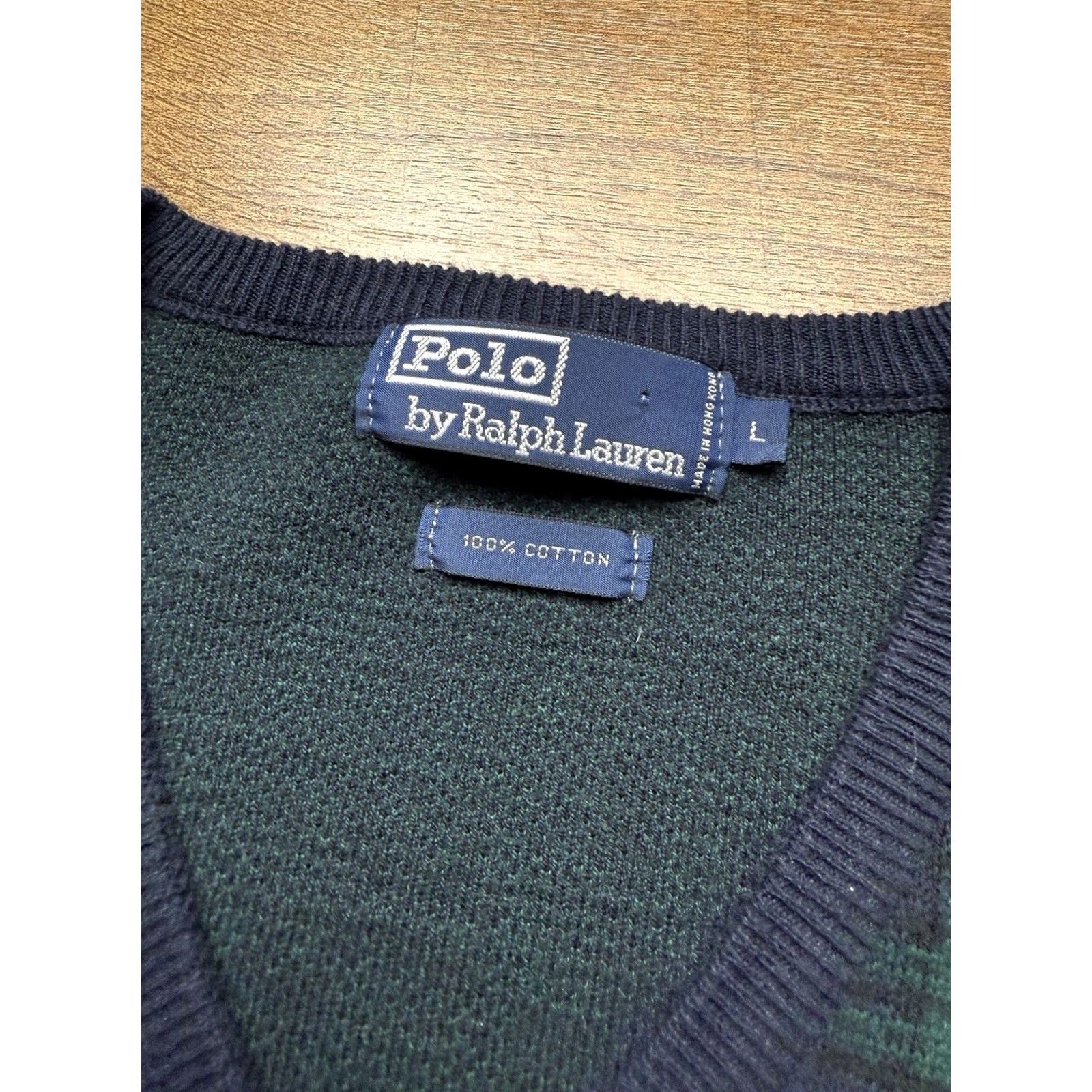 Polo Ralph Lauren VINTAGE Polo Ralph Lauren Sweater Blackwatch Tartan Plaid Men’s Size Large Size US L / EU 52-54 / 3 - 3 Thumbnail