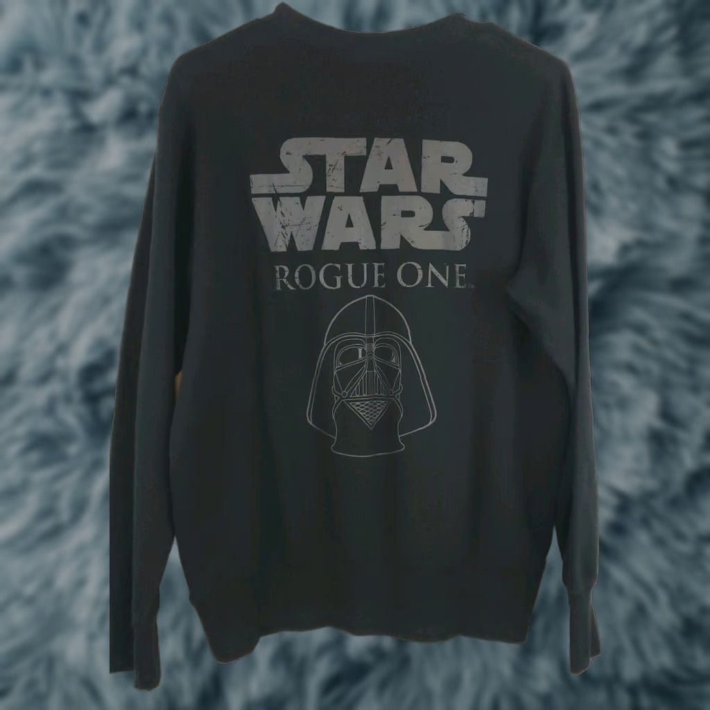 Star Wars VINTAGE Star Wars Sweater Adult Medium Black Rogue One Darth Vader Pullover Logo Mens M Size US M / EU 48-50 / 2 - 1 Thumbnail