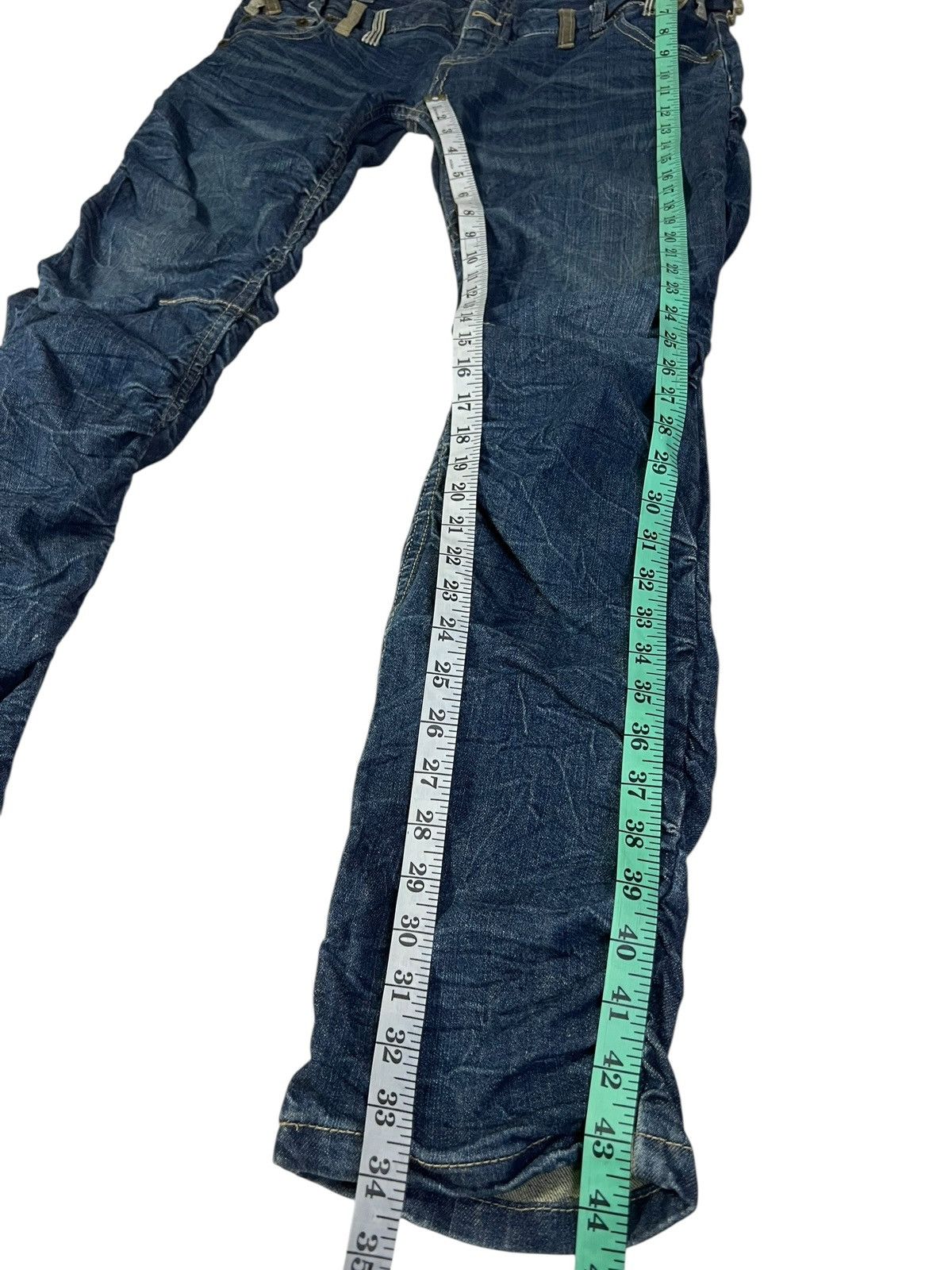 Japanese Brand Japanese brand skull Double Waist sedionaries Denim Jean Size US 35 - 15 Thumbnail