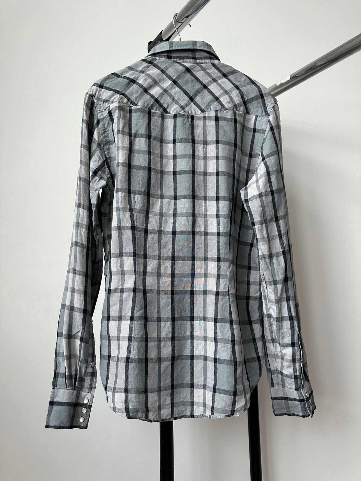 Acne Studios Acne Studios Jeans Linen Button Up Check Shirt Flannel Size US M / EU 48-50 / 2 - 8 Thumbnail
