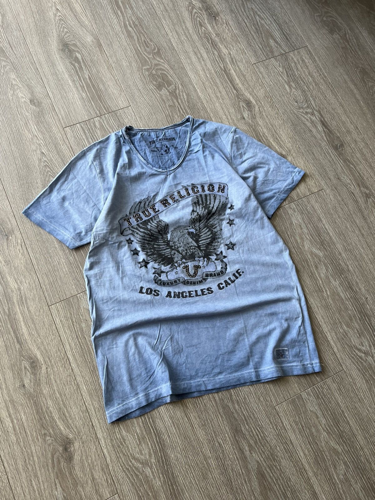 True Religion × Vintage Vintage Y2K True Religion Tee T-Shirt Los Angeles Size US XL / EU 56 / 4 - 3 Thumbnail