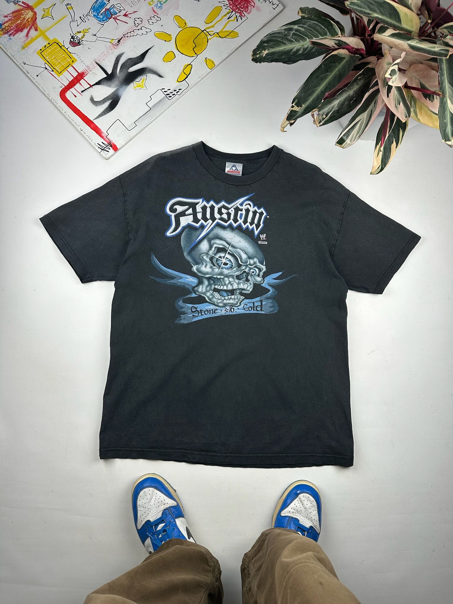 Vintage 90’s STONE COLD Steve Austin 3:16 T-Shirt faded Size US XL / EU 56 / 4 - 2 Thumbnail