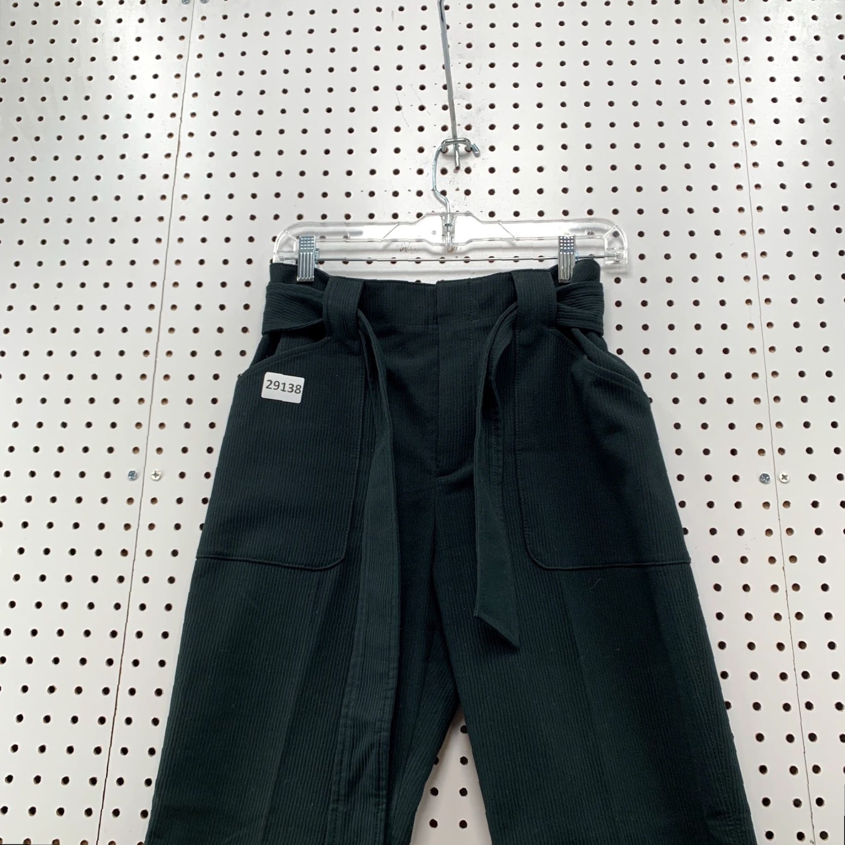 Club Monaco VINTAGE Club Monaco Tie Waist Pants Womens Size 6 Dark Green 28x29 Size 28" / US 6 / IT 42 - 3 Thumbnail