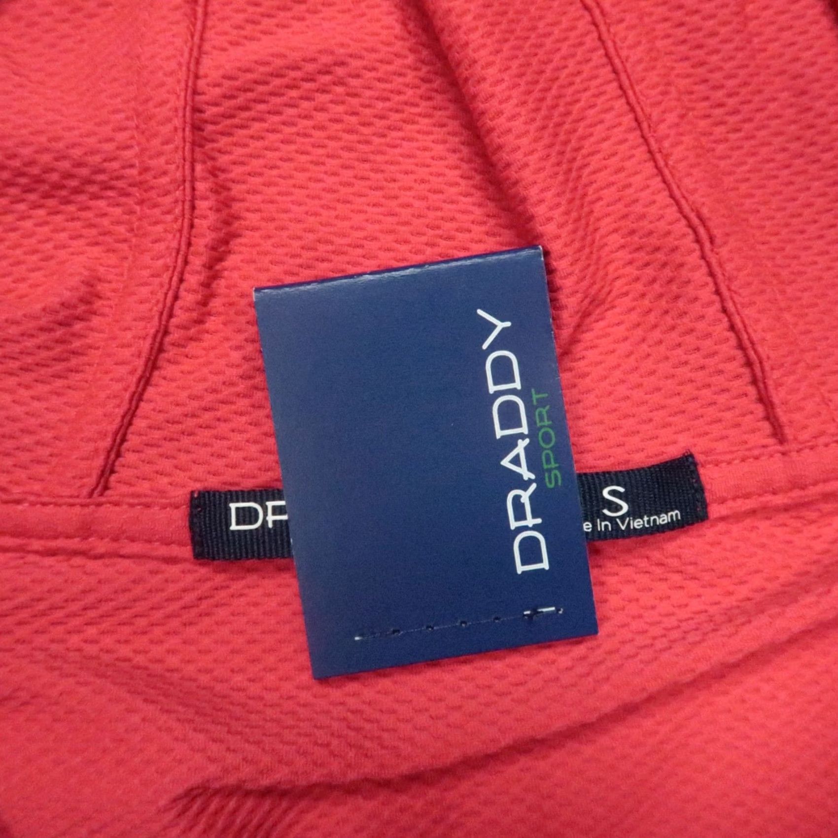 Vintage B Draddy Hoodie Mens Small Red Pullover Hooded Pockets 1/4 Zip NWT Sport Size US S / EU 44-46 / 1 - 3 Thumbnail