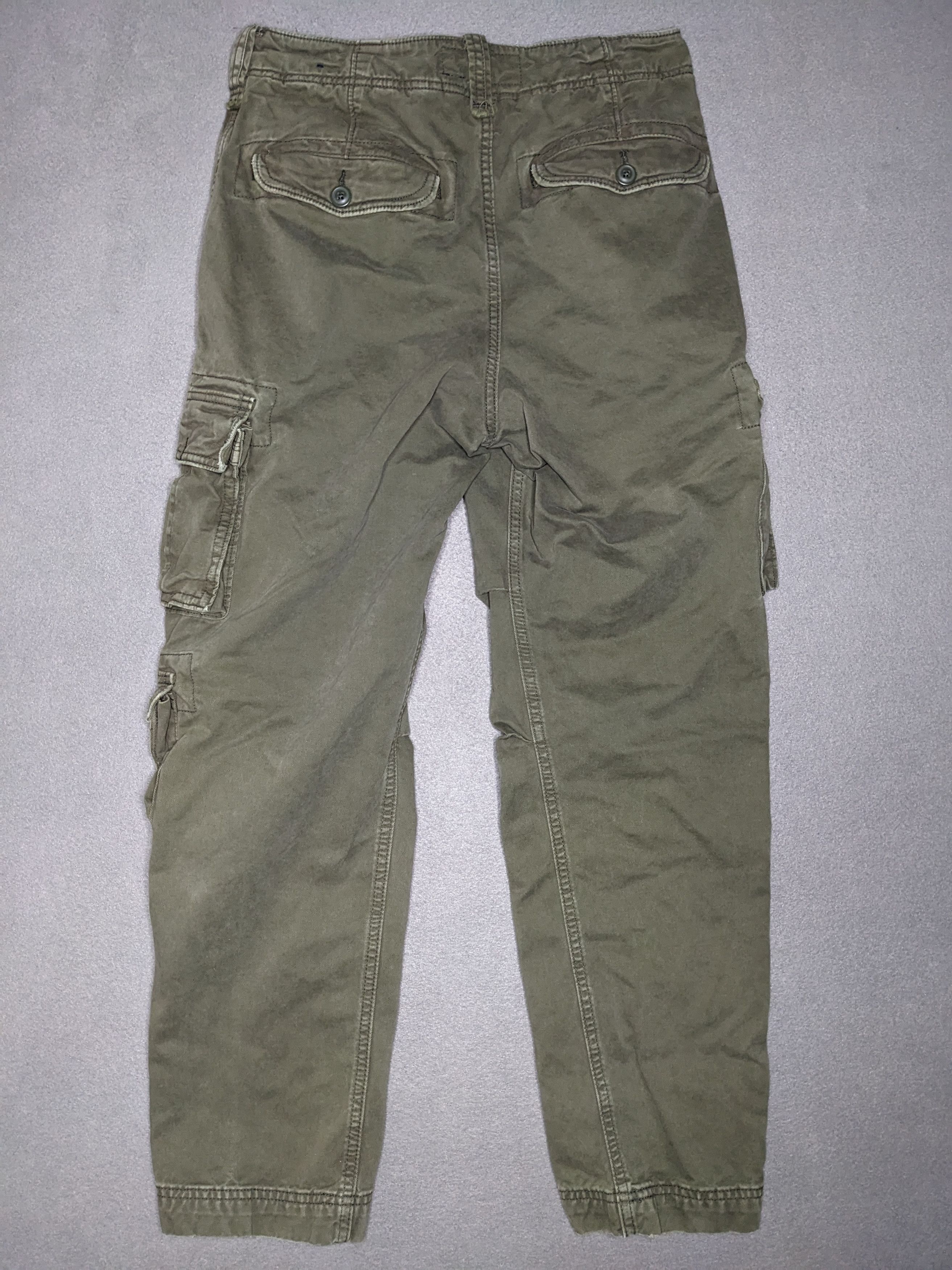 Abercrombie & Fitch VTG Abercrombie & Fitch Paratrooper Cargo Pants 30x29 Y2K Size US 30 / EU 46 - 5 Thumbnail