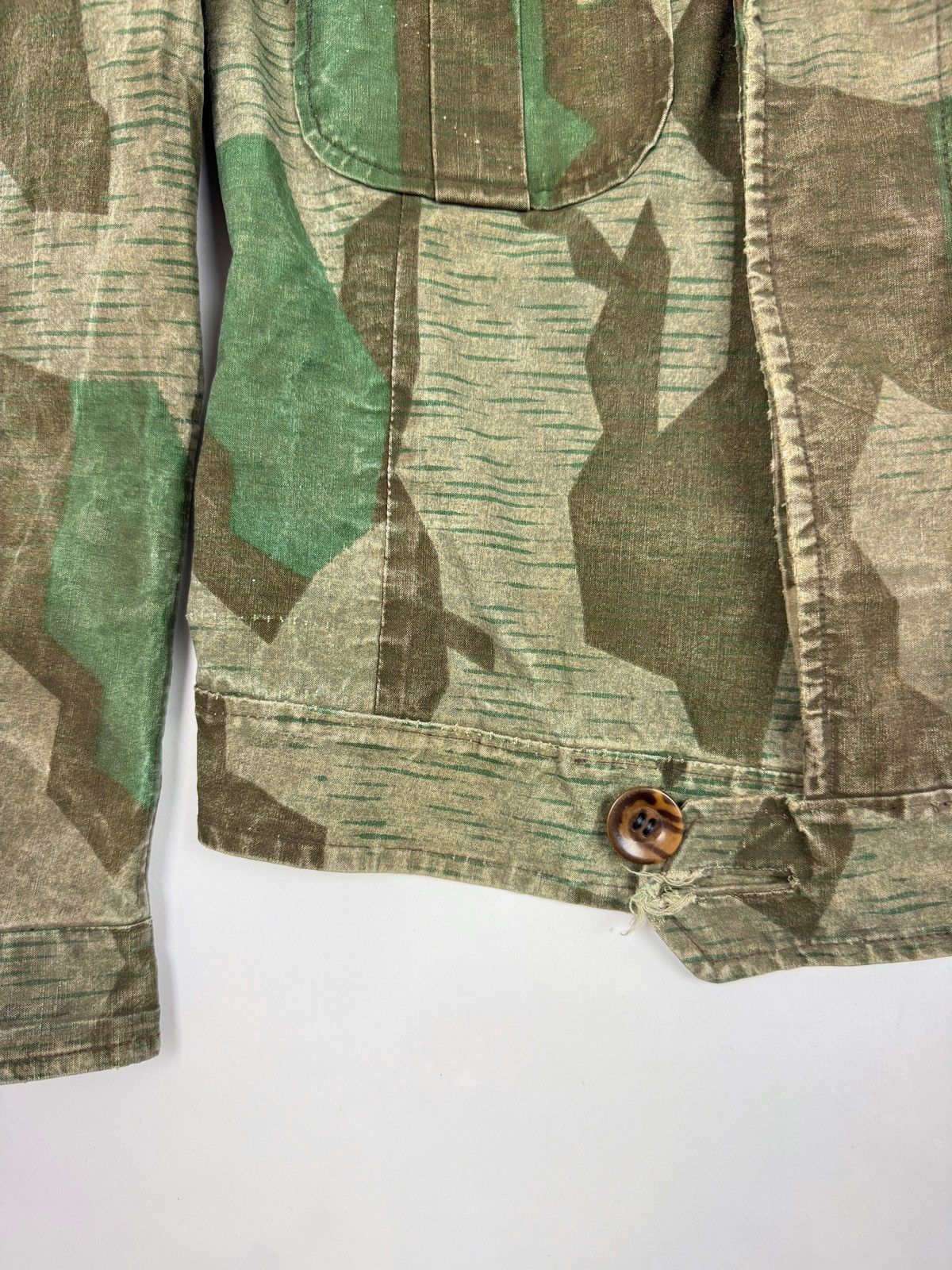 Vintage 40s 50s WW2 German Splinter Camo Heer Cyclist Rider Jacket Size US S / EU 44-46 / 1 - 10 Thumbnail