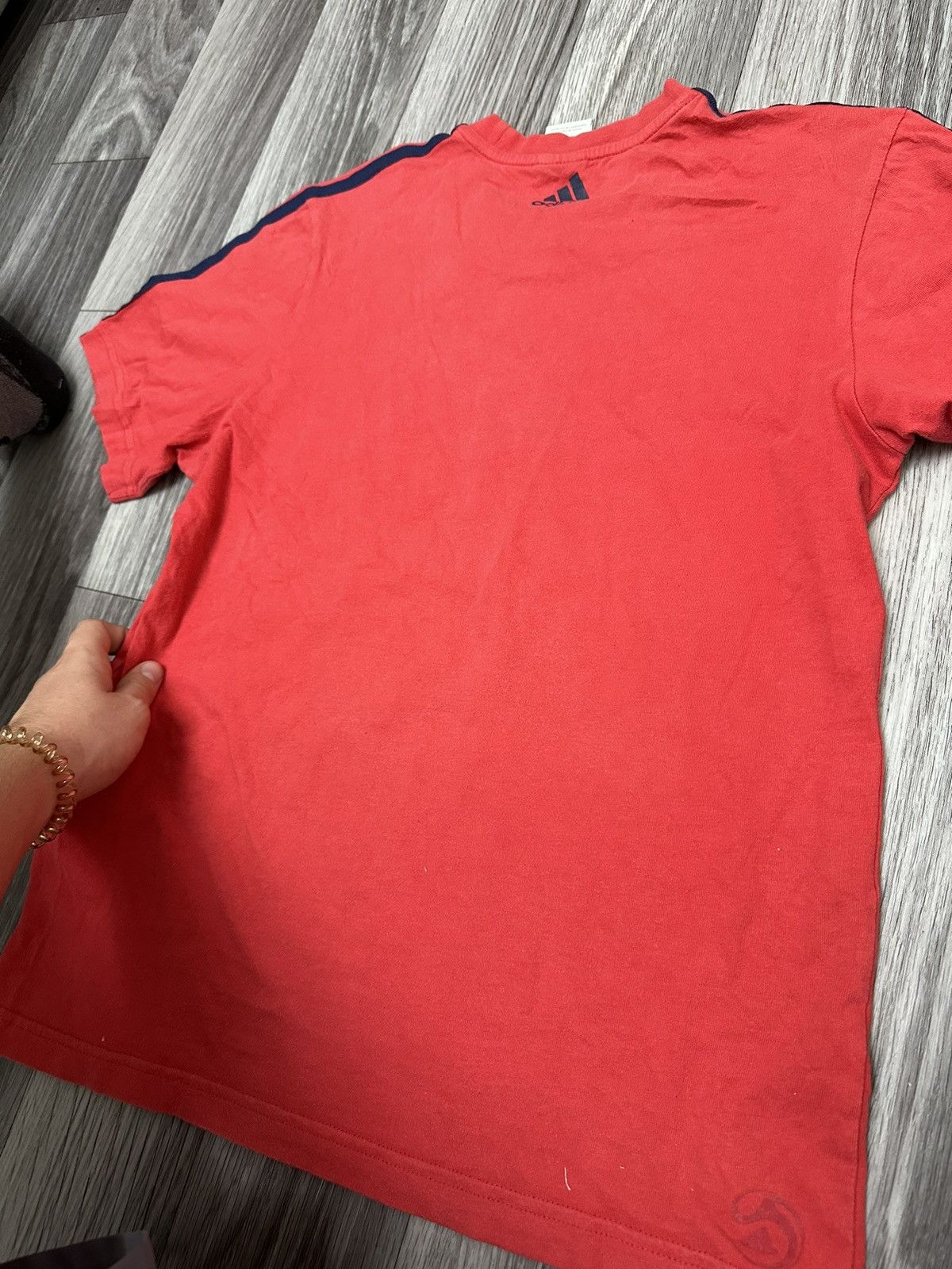 Adidas Vintage adidas 2008 France y2k t-shirt big logo jersey Size US S / EU 44-46 / 1 - 5 Thumbnail