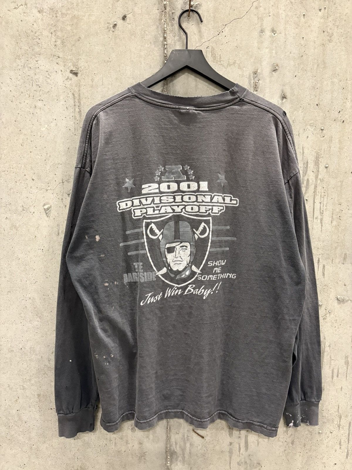 Vintage Vintage Raider Nation Shirt Faded Distressed Grunge Band Size US XXL / EU 58 / 5 - 3 Thumbnail
