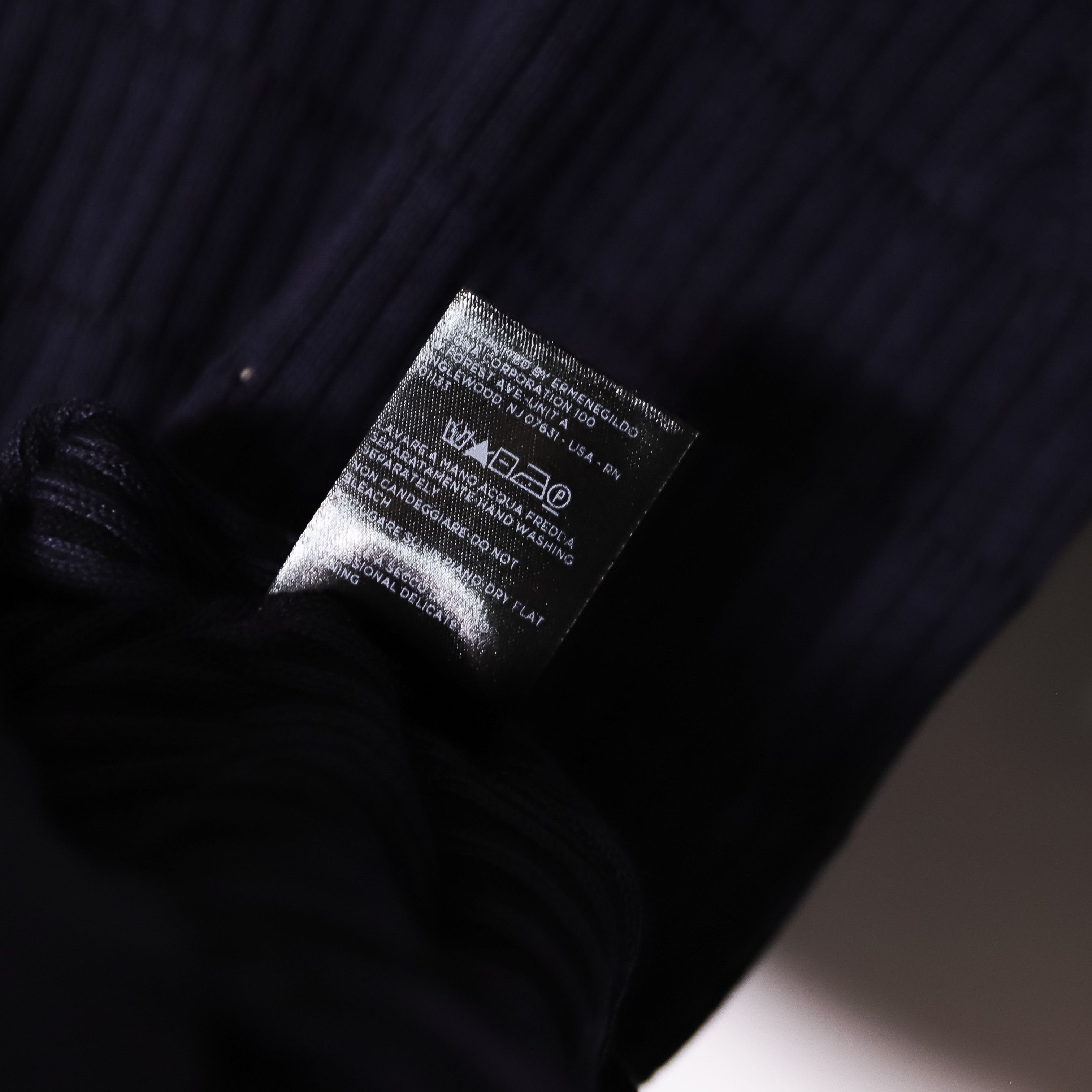 Z Zegna Z Zegna Men's Cotton Silk Ribbed Knit Crew Size US XL / EU 56 / 4 - 3 Thumbnail