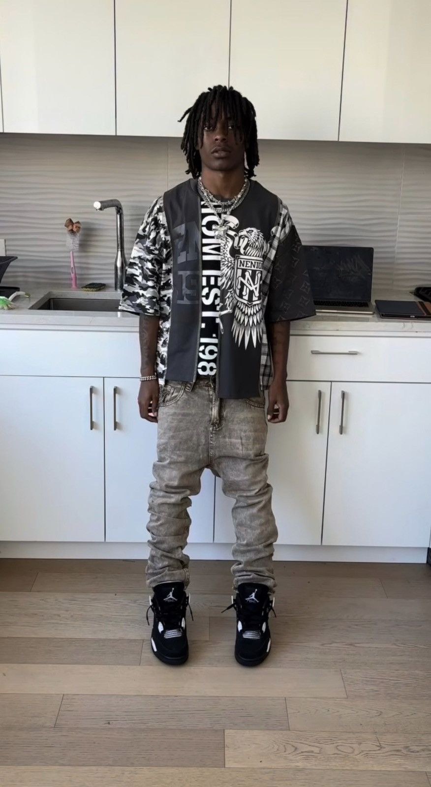 Other NENIOM 6 CHOICE UNEVEN BOXY SHIRT Size US L / EU 52-54 / 3 - 4 Thumbnail