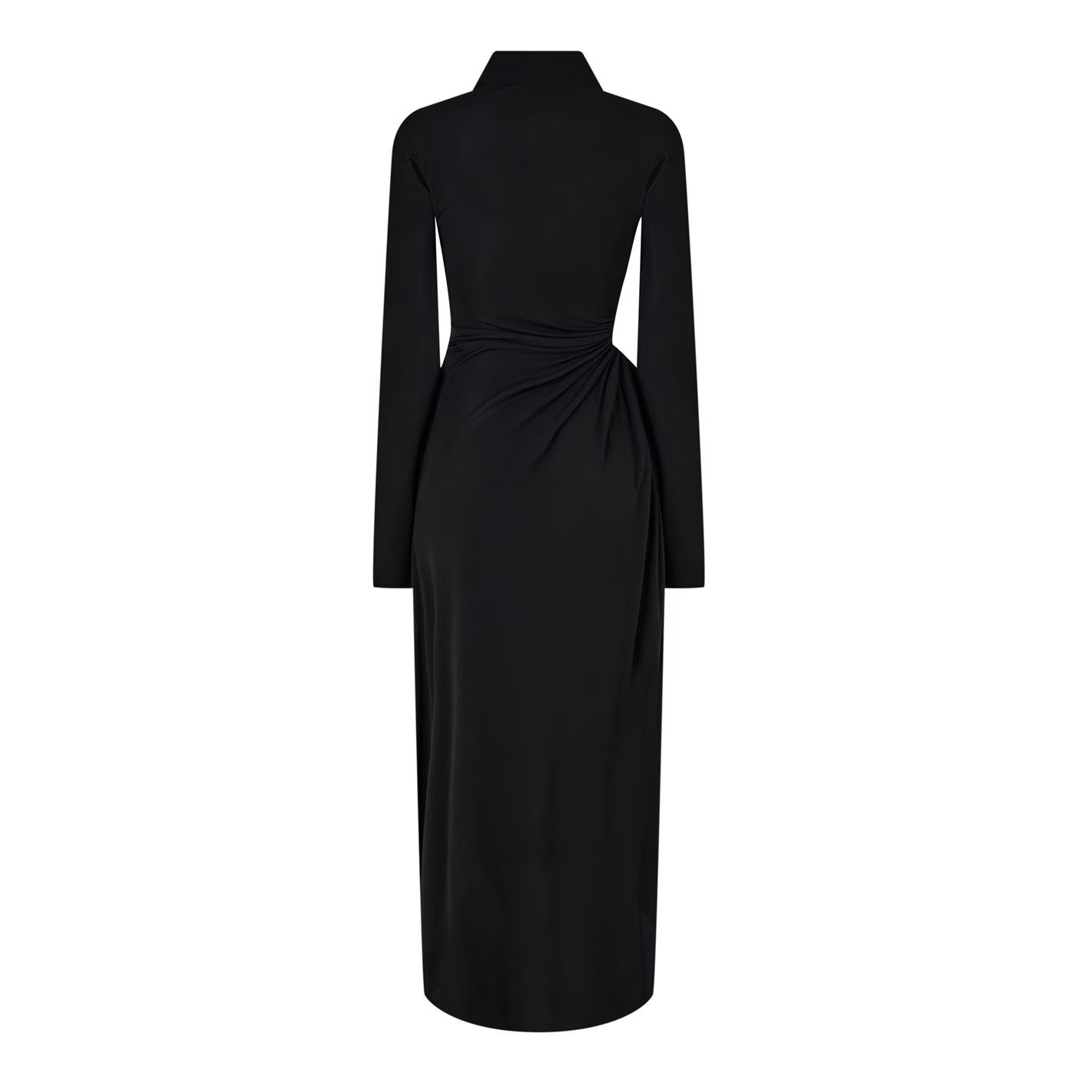 Off-White o1g2r1mq0125 Maxi Dress in Black Size S / US 4 / IT 40 - 2 Thumbnail