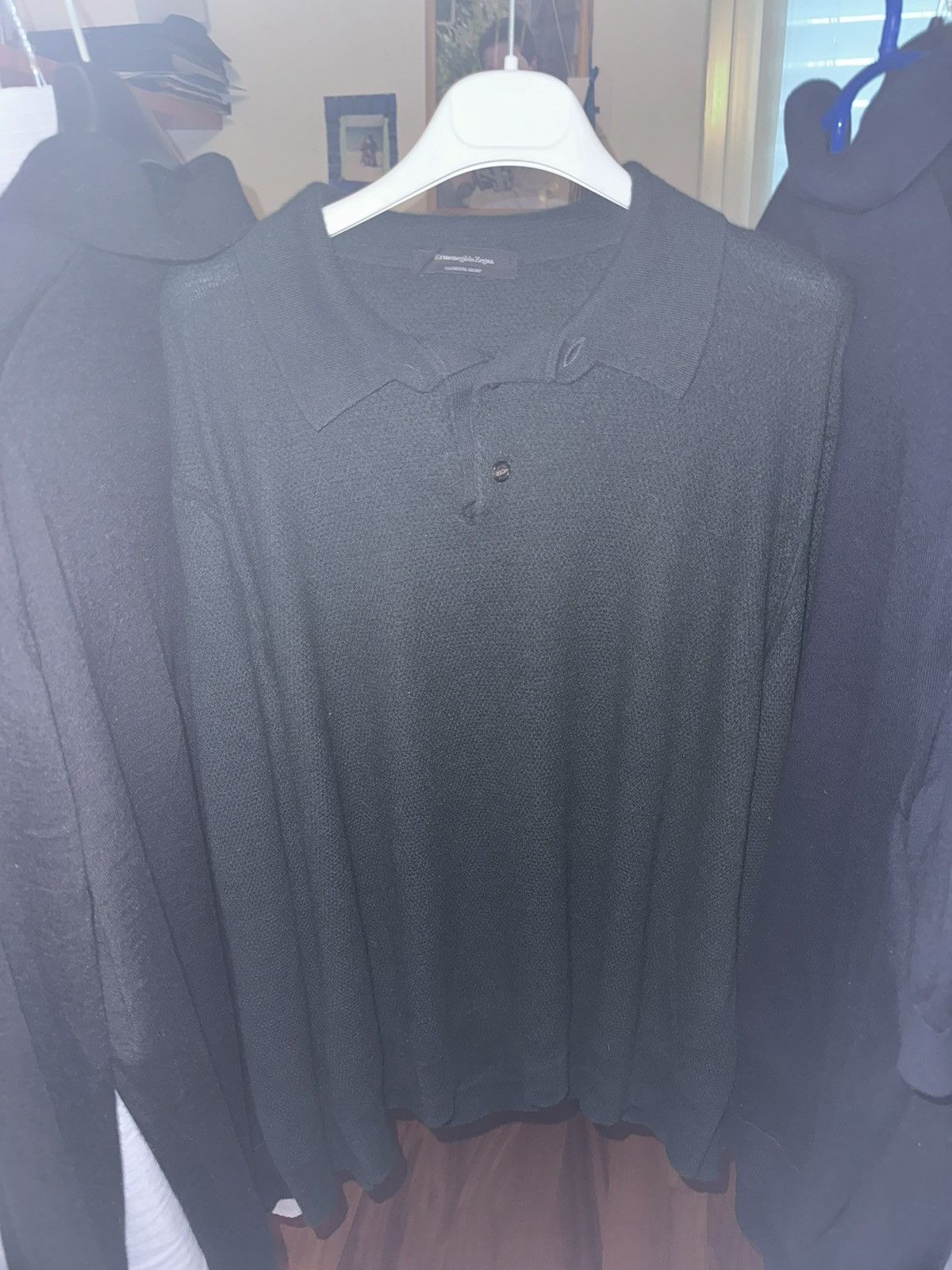 Ermenegildo Zegna Ermenegildo Zegna - Cashseta light long sleeve Size US L / EU 52-54 / 3 - 2 Thumbnail