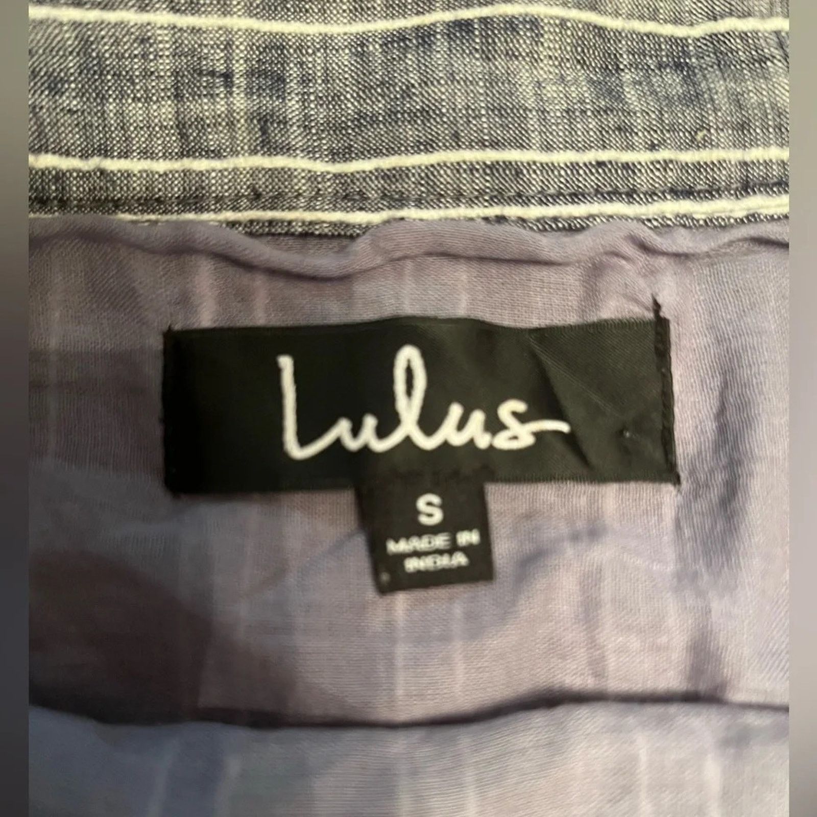 The Unbranded Brand Lulus blue and white striped skirt, size Small Size 27" / US 4 / IT 40 - 2 Thumbnail