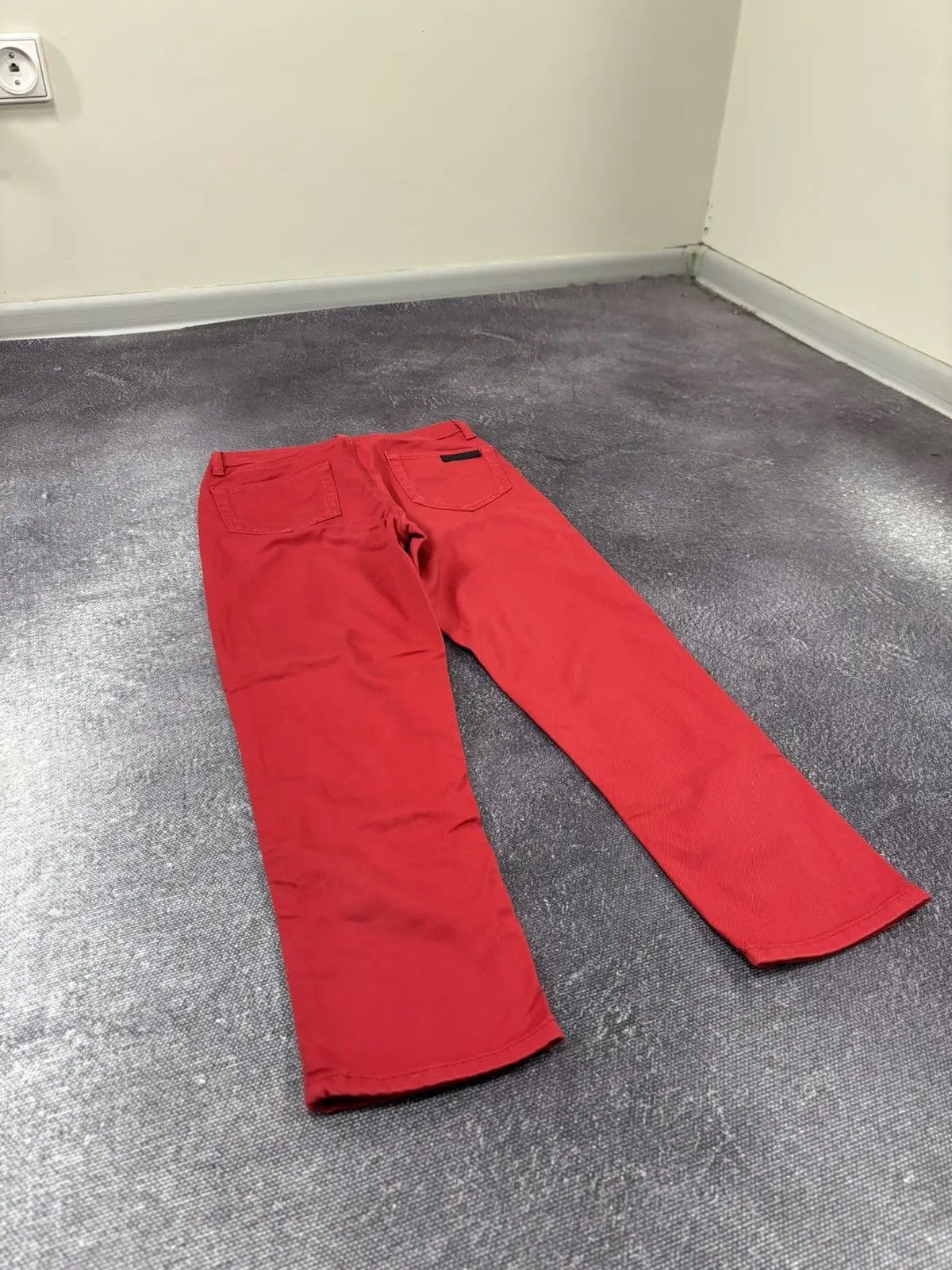 Prada Prada Women’s Black Tab Red Rare Luxury Skinny Jeans Size 26" / US 2 / IT 38 - 5 Thumbnail