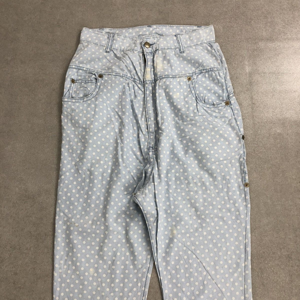 Issey Miyake × Japanese Brand × mercibeaucoup 🇯🇵2000s Issey Miyake Mercibeaucoup Drop Crotch Polkadot Pants Size US 27 - 18 Thumbnail