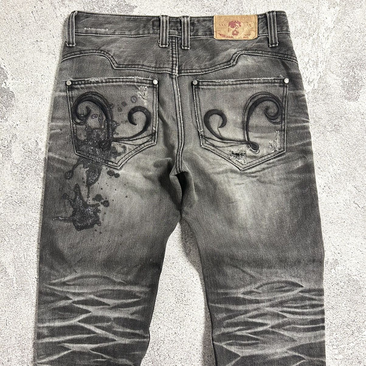 Japanese Brand Lagust Crazydistressed Denim Pants Size US 32 / EU 48 - 22 Thumbnail