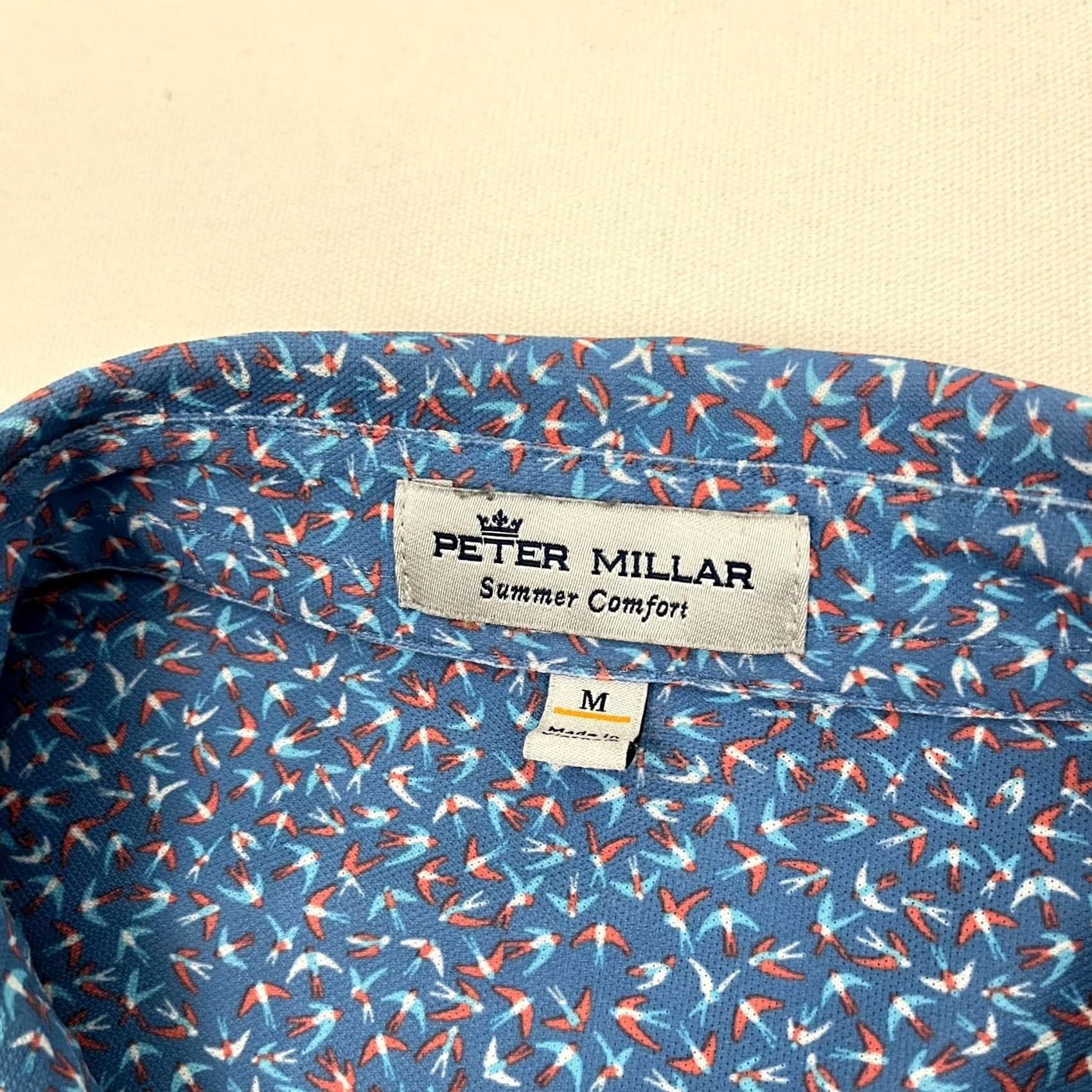 Peter Millar Peter Millar Crown Sport Cathay Polo Shirt Men M Golf Performance Summer Comfort Polo Men M Blue Logo Size US M / EU 48-50 / 2 - 4 Thumbnail