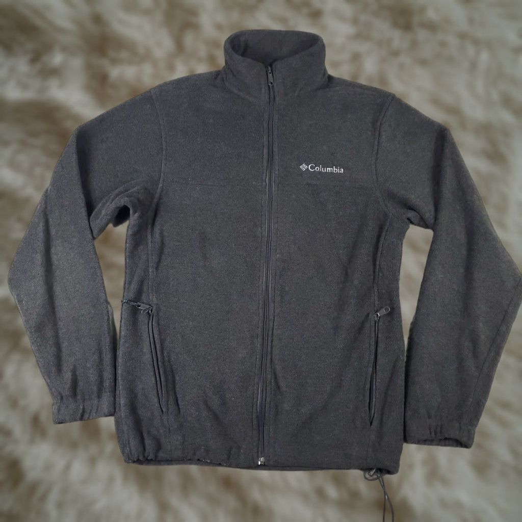 Vintage Columbia Sweater Mens Small Gray Fleece Full Zip Up Sweatshirt Size US S / EU 44-46 / 1 - 1 Thumbnail
