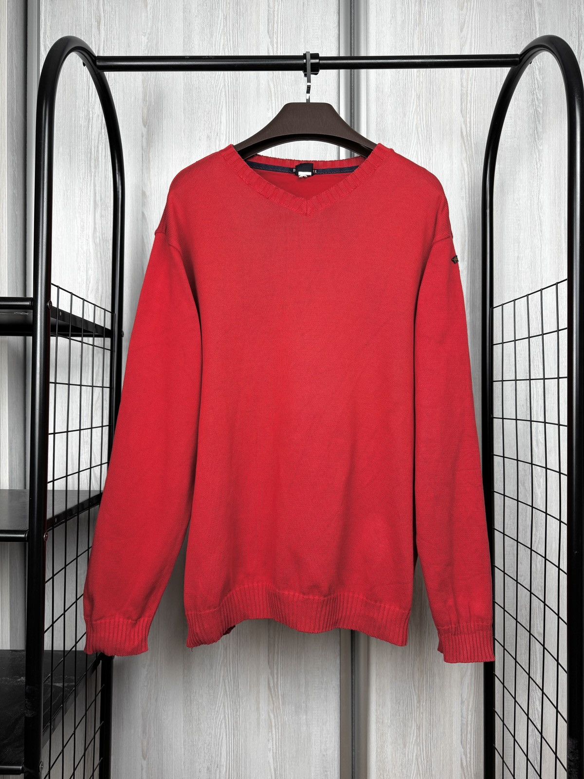 Paul & Shark Paul & Shark vintage heavy knit cotton red sweater jumper XL Size US XL / EU 56 / 4 - 3 Thumbnail