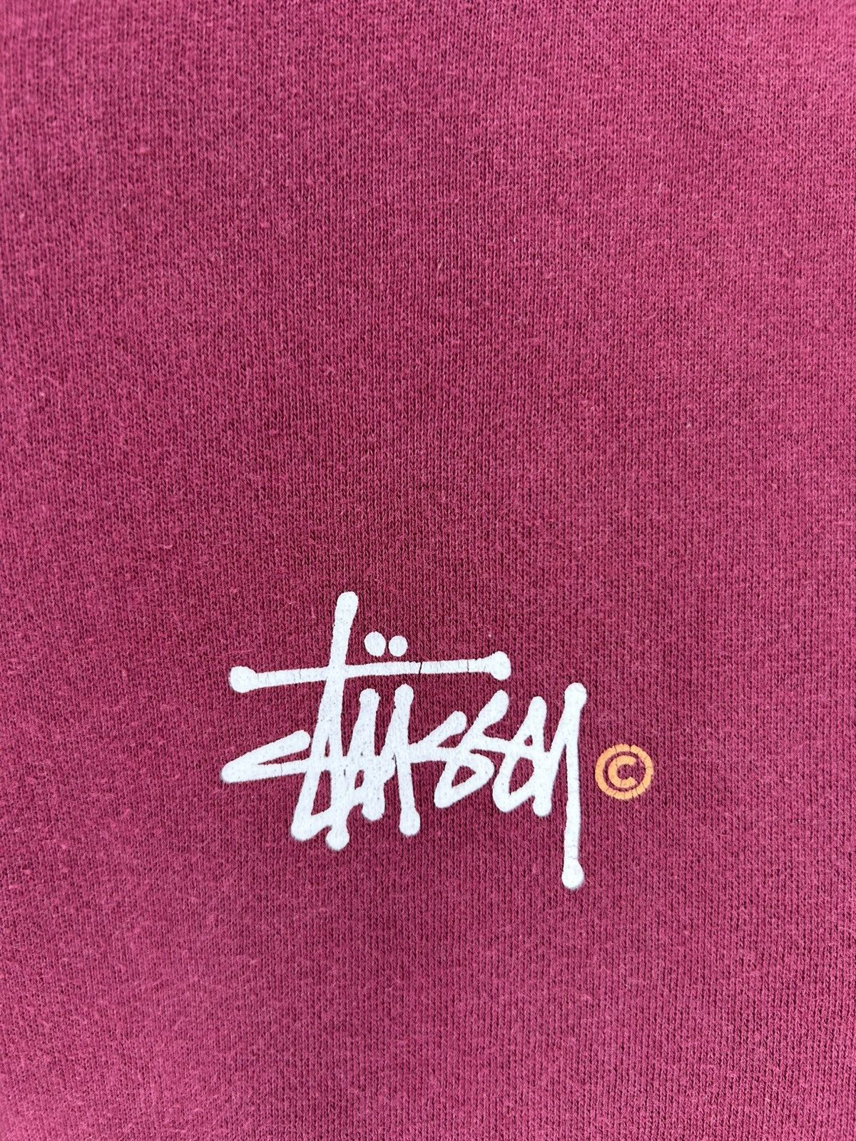 Stussy Stussy Maroon Basic C Pullover Logo Hoodie Size US S / EU 44-46 / 1 - 5 Thumbnail