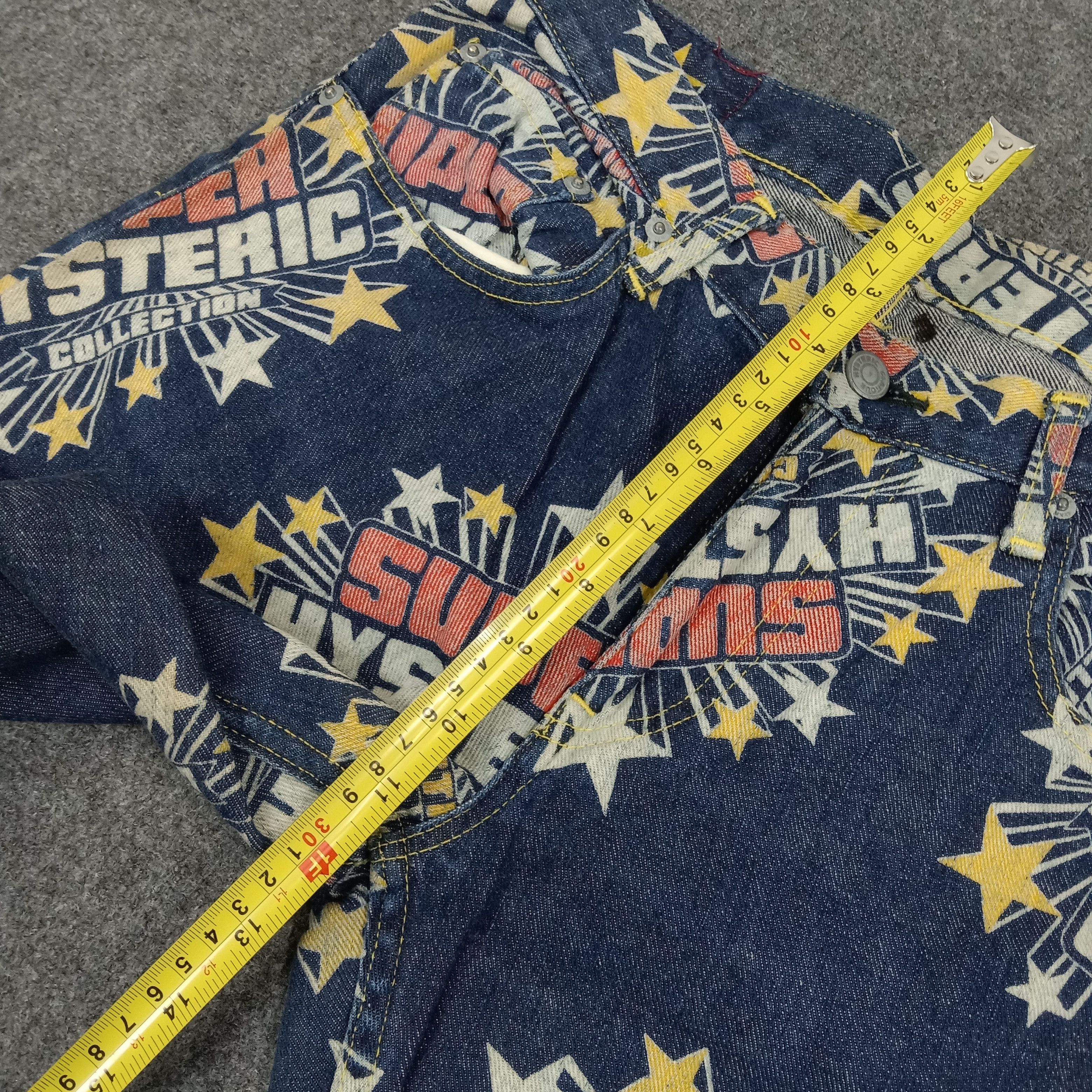 Hysteric Glamour Hysteric Glamour Japanese Art Overprint Denim Jeans C235N23 Size US 29 - 10 Thumbnail