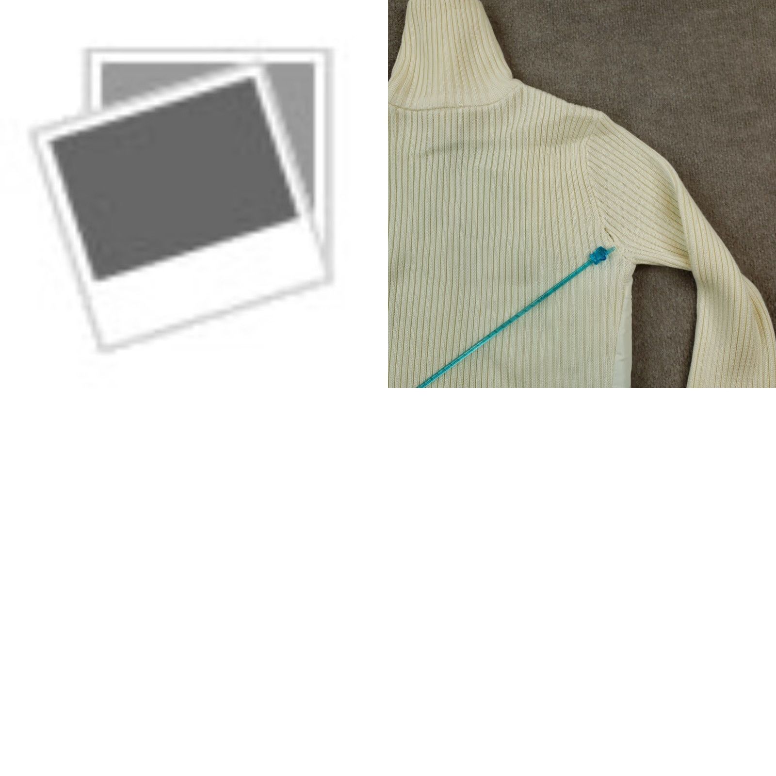 White House Black Market White House Black Market Womens Small Beige Full Zip Knit Jacket Size S / US 4 / IT 40 - 8 Thumbnail
