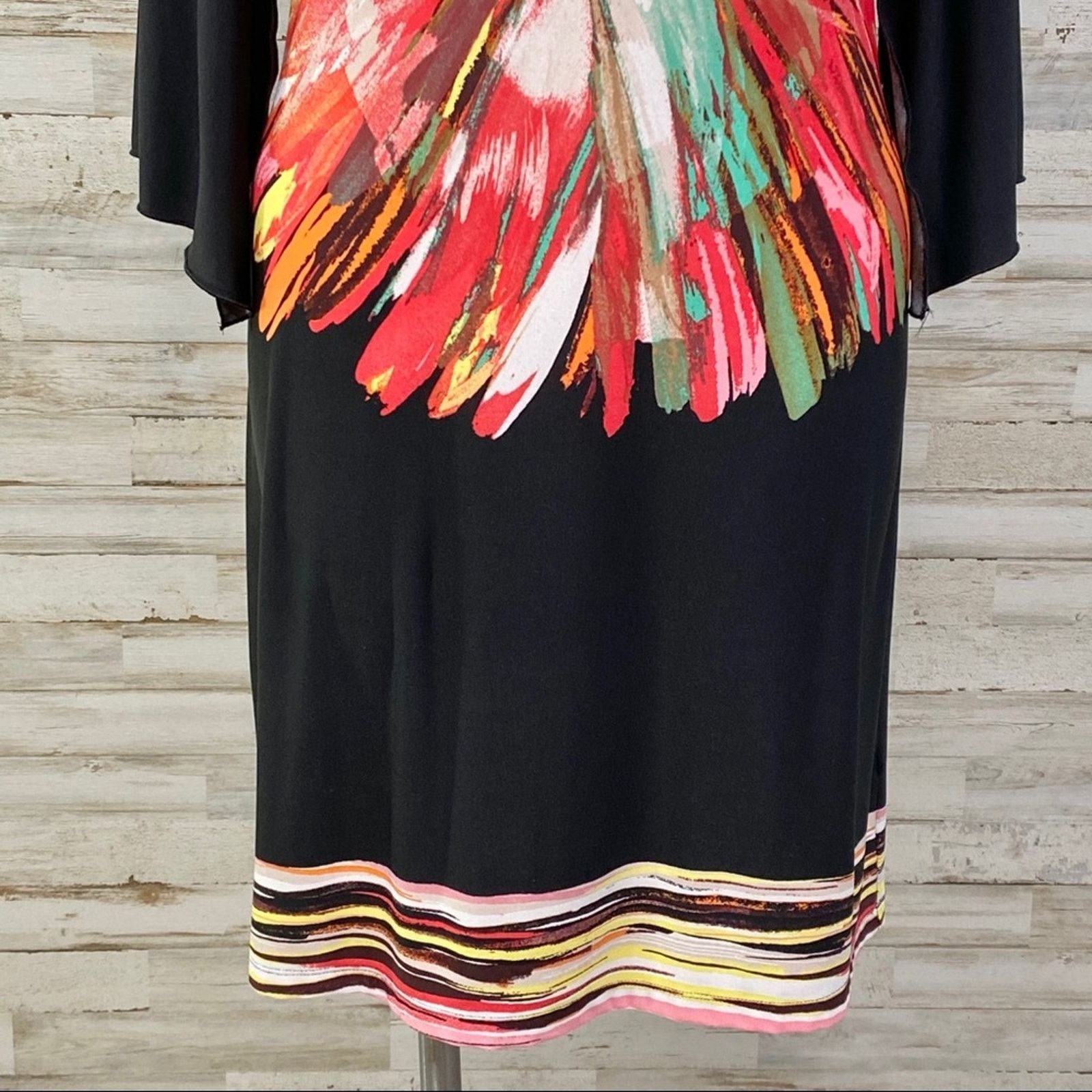 Other Fenn Wright Manson Floral Shift Dress Size 12 Black Coral Size XL / US 12-14 / IT 48-50 - 5 Thumbnail