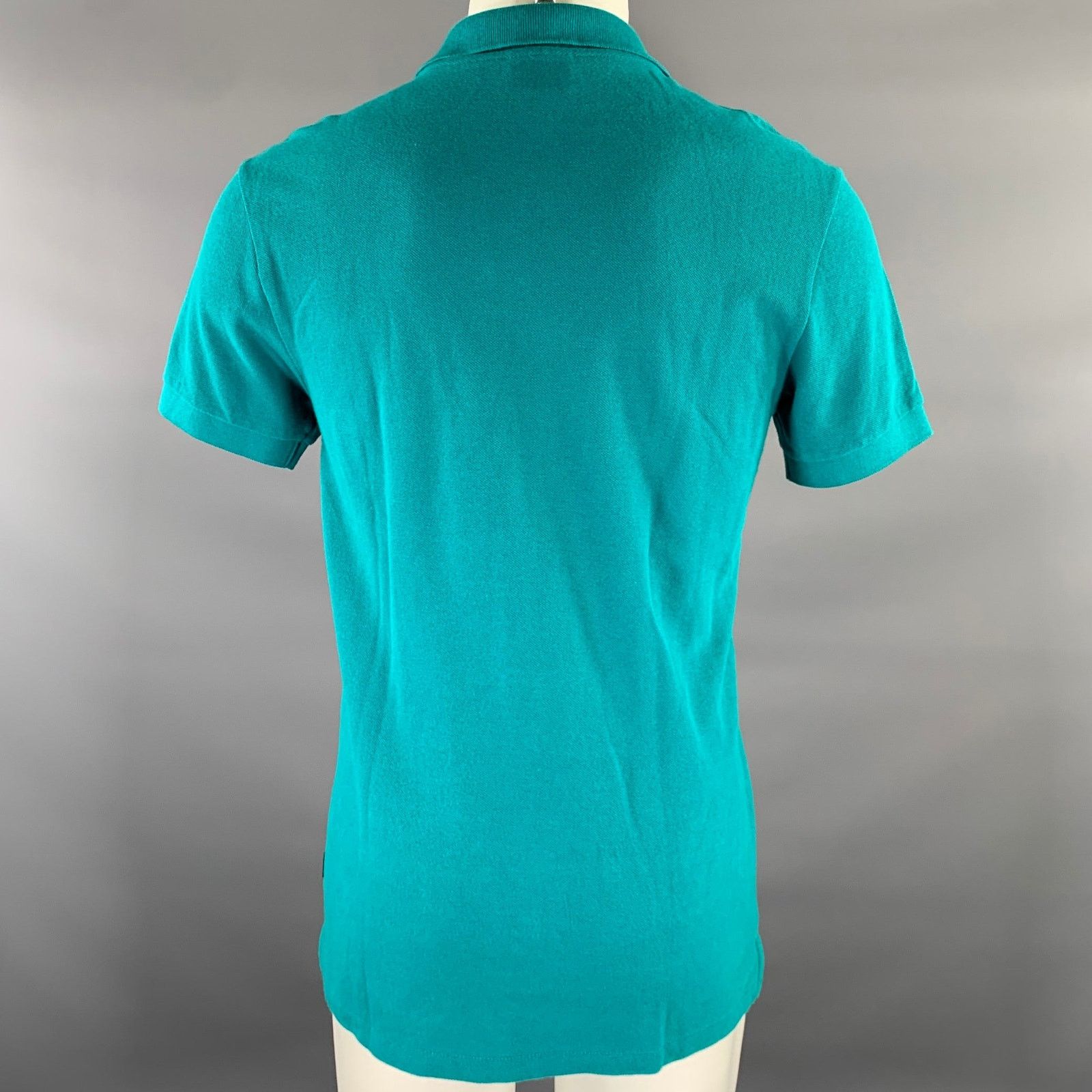 Paul Smith PS by PAUL SMITH Size M Turquoise Logo Cotton Polo Size US M / EU 48-50 / 2 - 4 Thumbnail