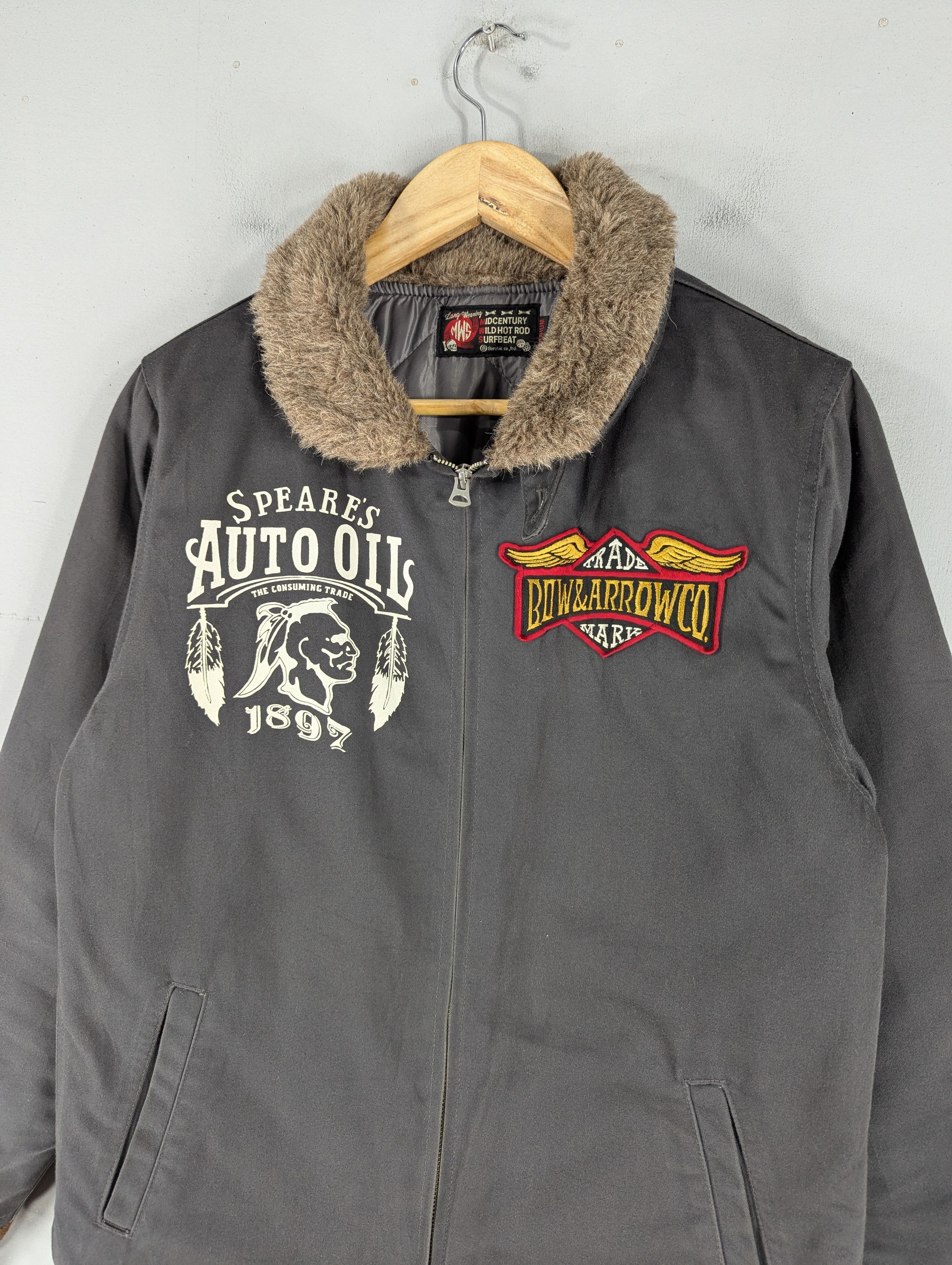 Japanese Brand Vintage MWS Motorcycle Style Quilted Jacket Size US M / EU 48-50 / 2 - 5 Thumbnail