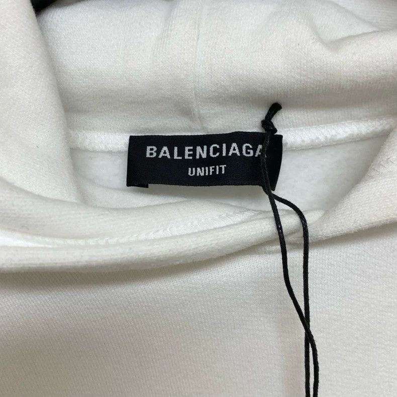 Balenciaga Balenciaga White Hooded Sweatshirt, Size XS Size US XS / EU 42 / 0 - 2 Thumbnail
