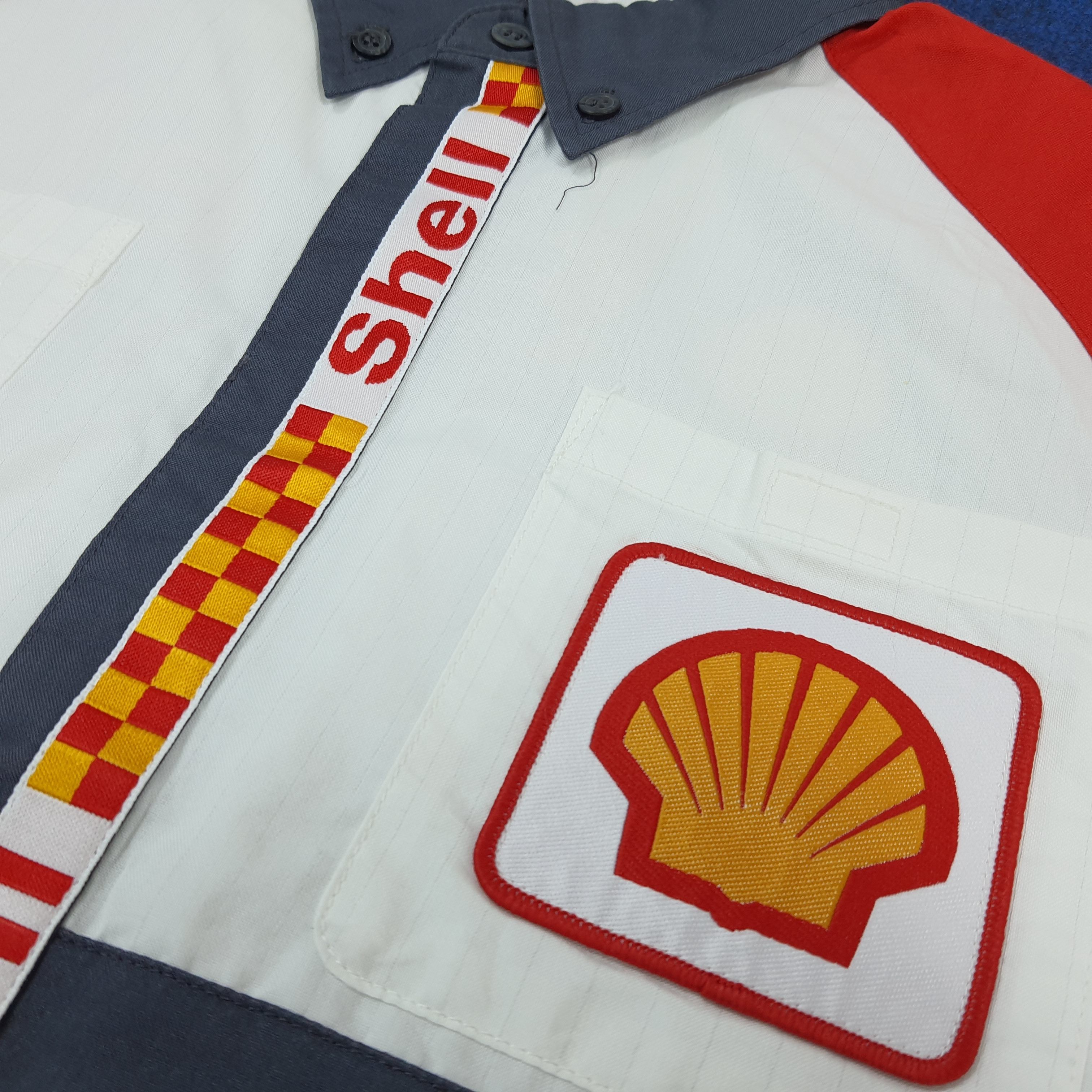 Vintage Vintage Shell Oil Company Staff Uniform Shirt C301N65 Size US L / EU 52-54 / 3 - 6 Thumbnail