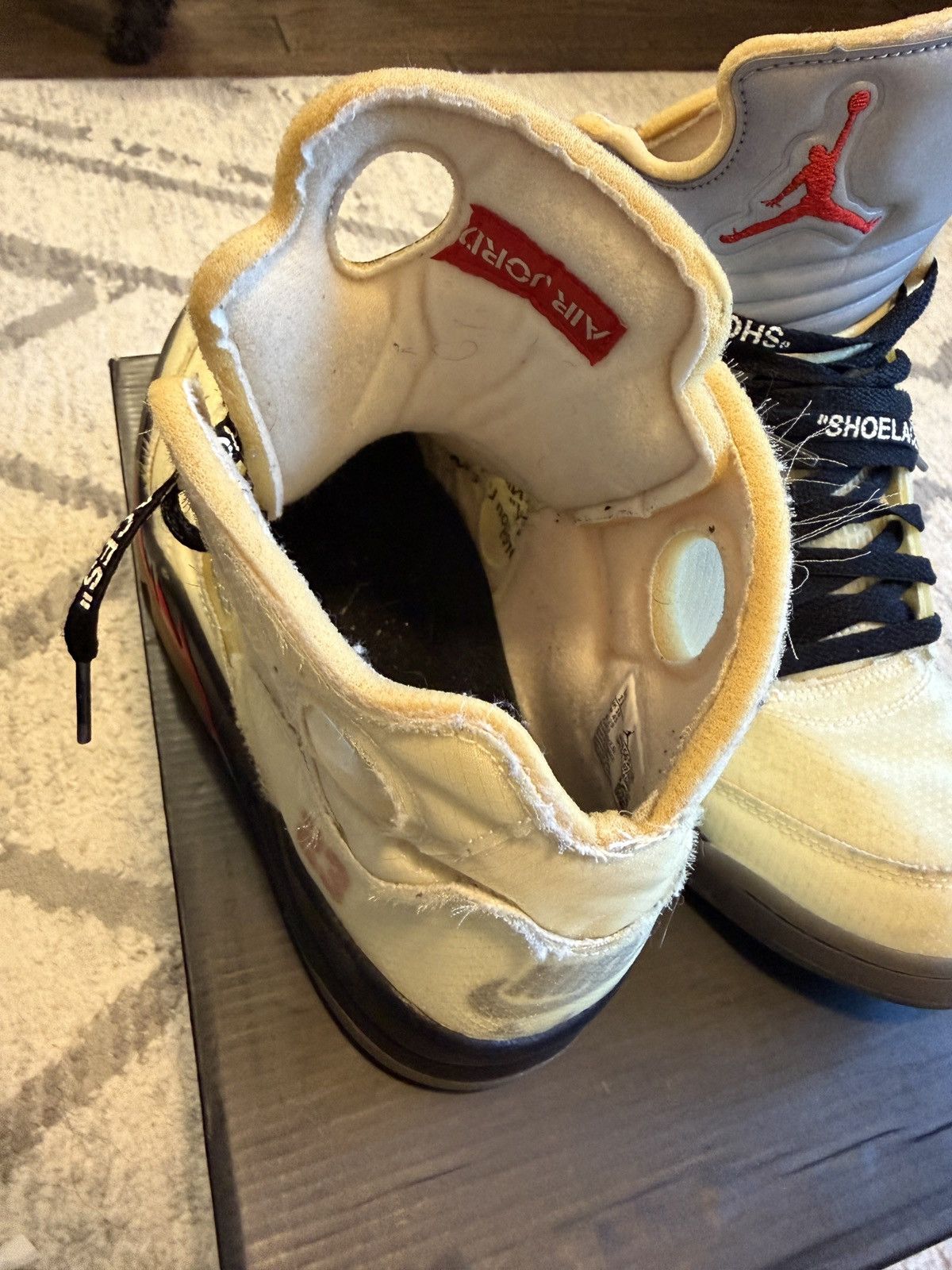 Jordan Brand × Off-White Off white Jordan 5 sail Size US 11 / EU 44 - 5 Thumbnail