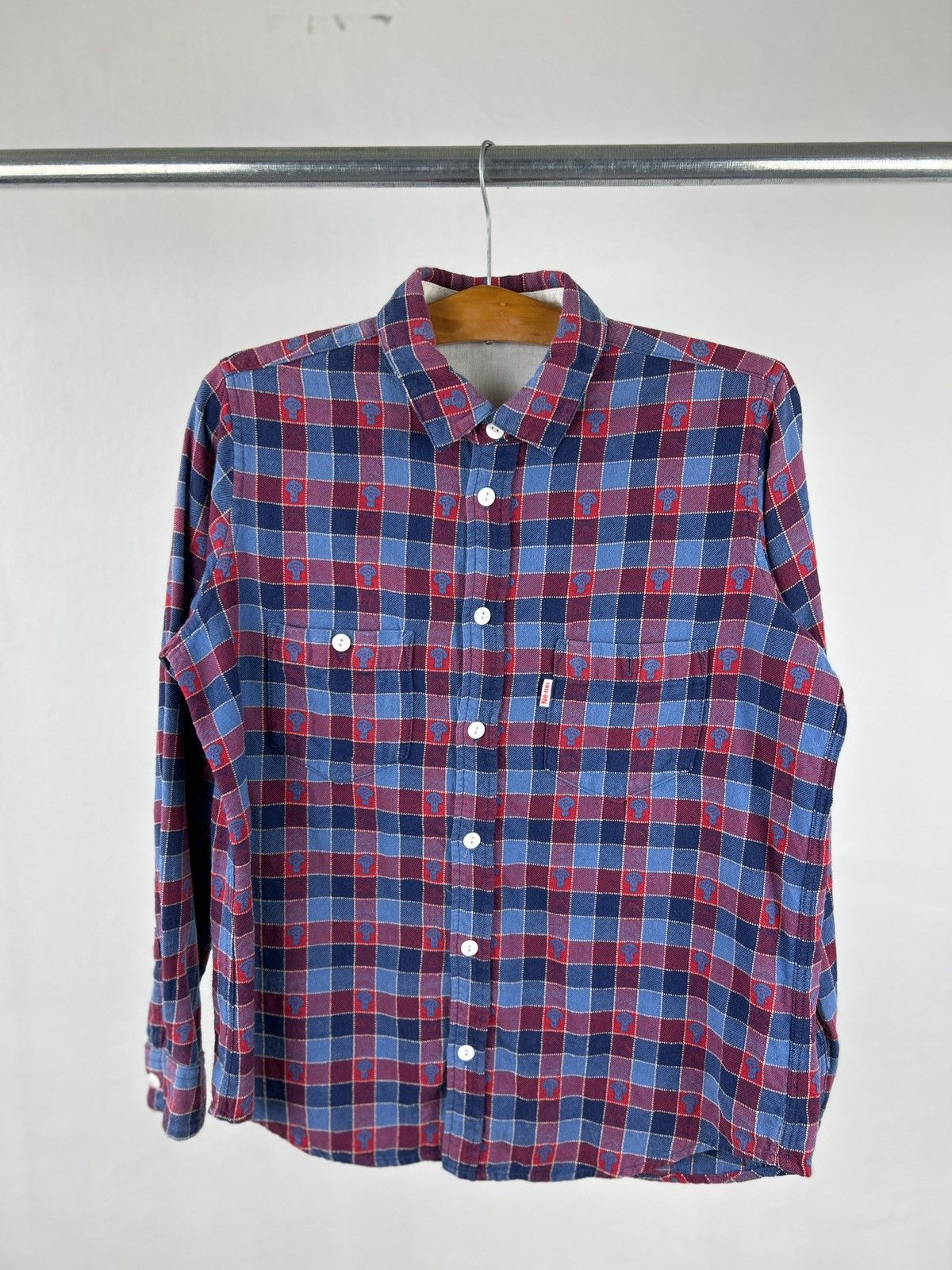 Ne-Net Ne-net Broccoli Checkered Shirt Size US M / EU 48-50 / 2 - 2 Thumbnail