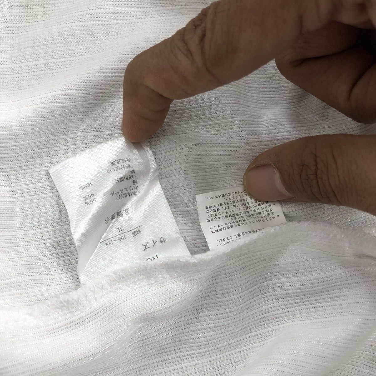 Japanese Brand 2000s Notabene Double Layers Button Tee Size US XXL / EU 58 / 5 - 9 Thumbnail