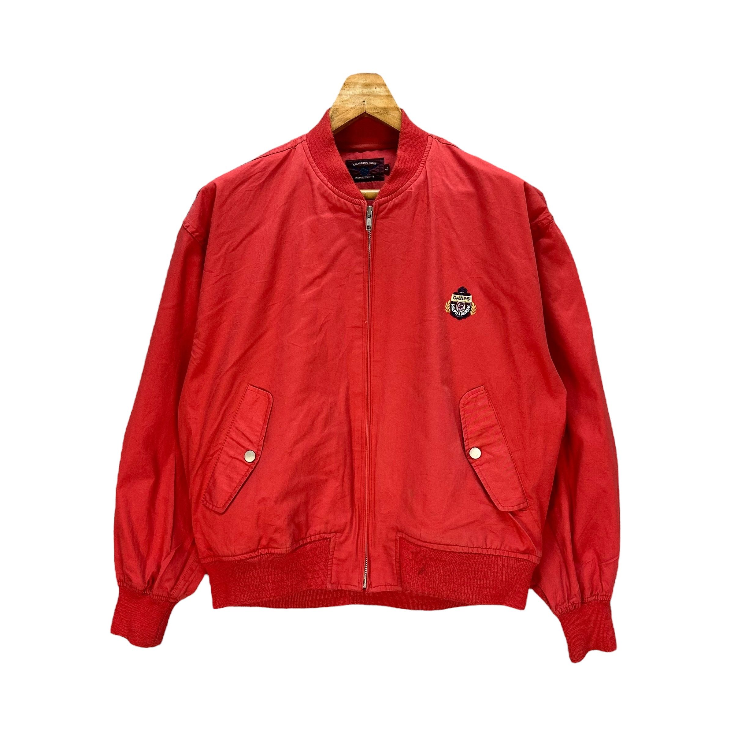Chaps Ralph Lauren CHAPS RALPH LAUREN Oxford Eight Logo Bomber Jacket #109-1471 Size US L / EU 52-54 / 3 - 3 Thumbnail