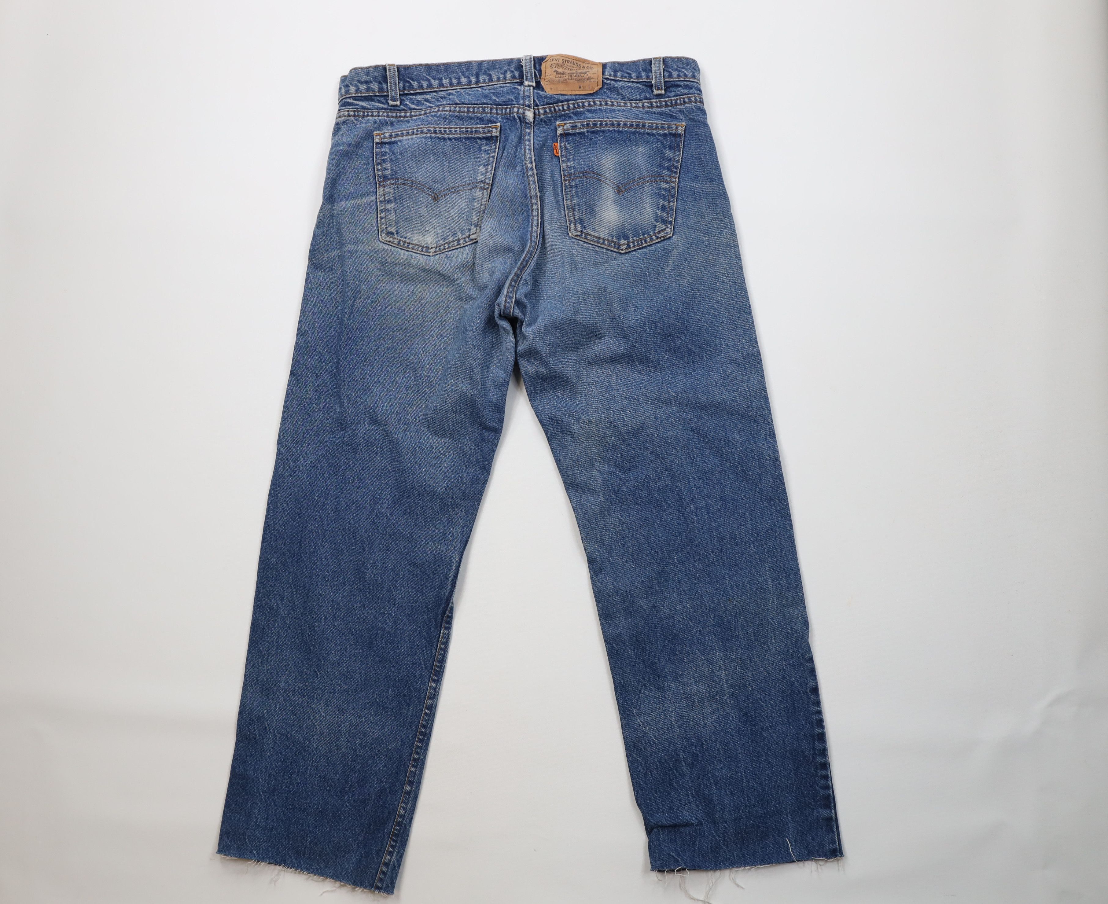 Levi's Vintage 80s Levis 505 Orange Tab Regular Fit Jeans Blue USA Size US 38 / EU 54 - 10 Thumbnail
