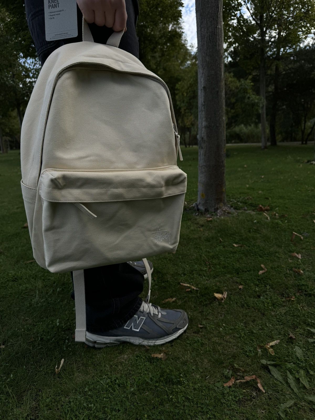 Hypebeast × Stussy Stussy Canvas backpack Natural Size ONE SIZE - 4 Thumbnail