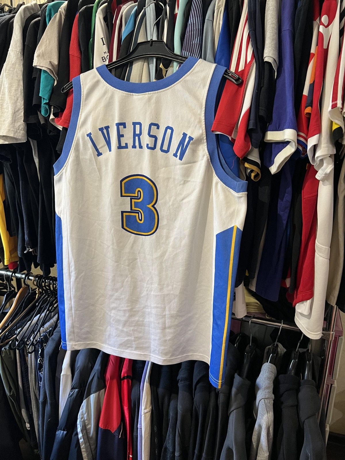 NBA CHAMPION NBA DENVER NUGGETS #3 ALLEN IVERSON HOME JERSEY Size US L / EU 52-54 / 3 - 3 Thumbnail