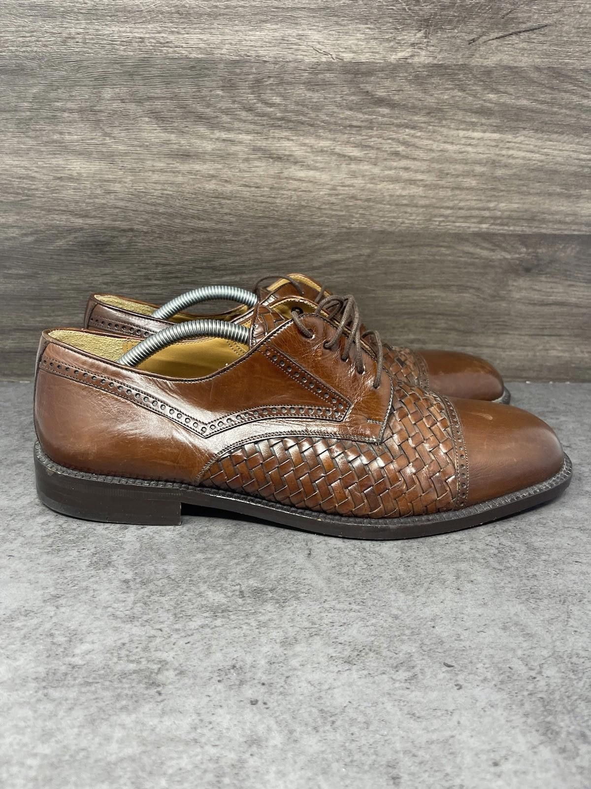 Mezlan Mezlan Shoes Mens Size 10.5 Valencia Brown Leather Size US 10.5 / EU 43-44 - 5 Thumbnail