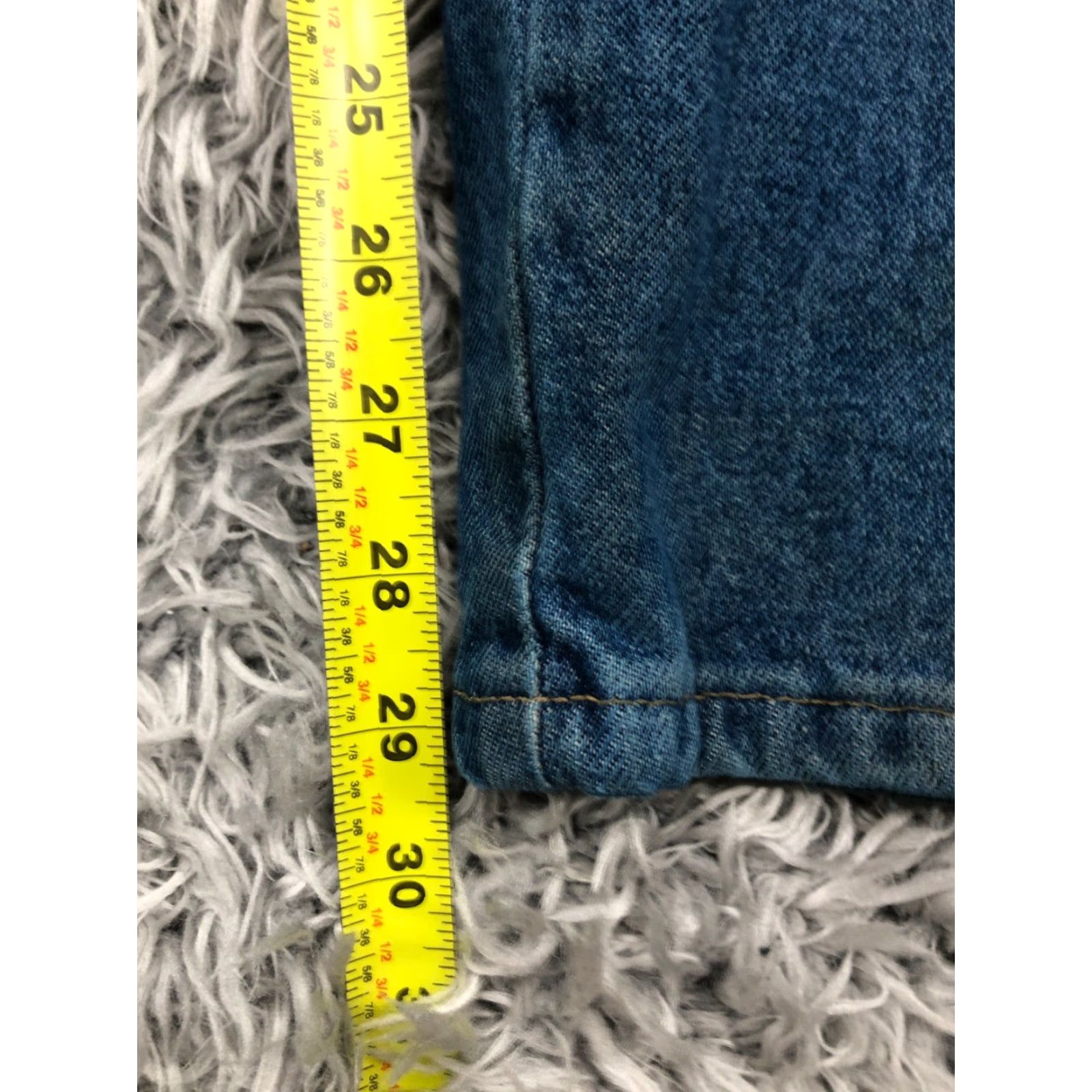 Wrangler Wrangler Jeans Straight 40x30 Mens Mid Wash Blue FLAW - Vintage? No - Regular 5-Pocket Denim Cotton Blend WW JS0100? Size US 40 / EU 56 - 3 Thumbnail