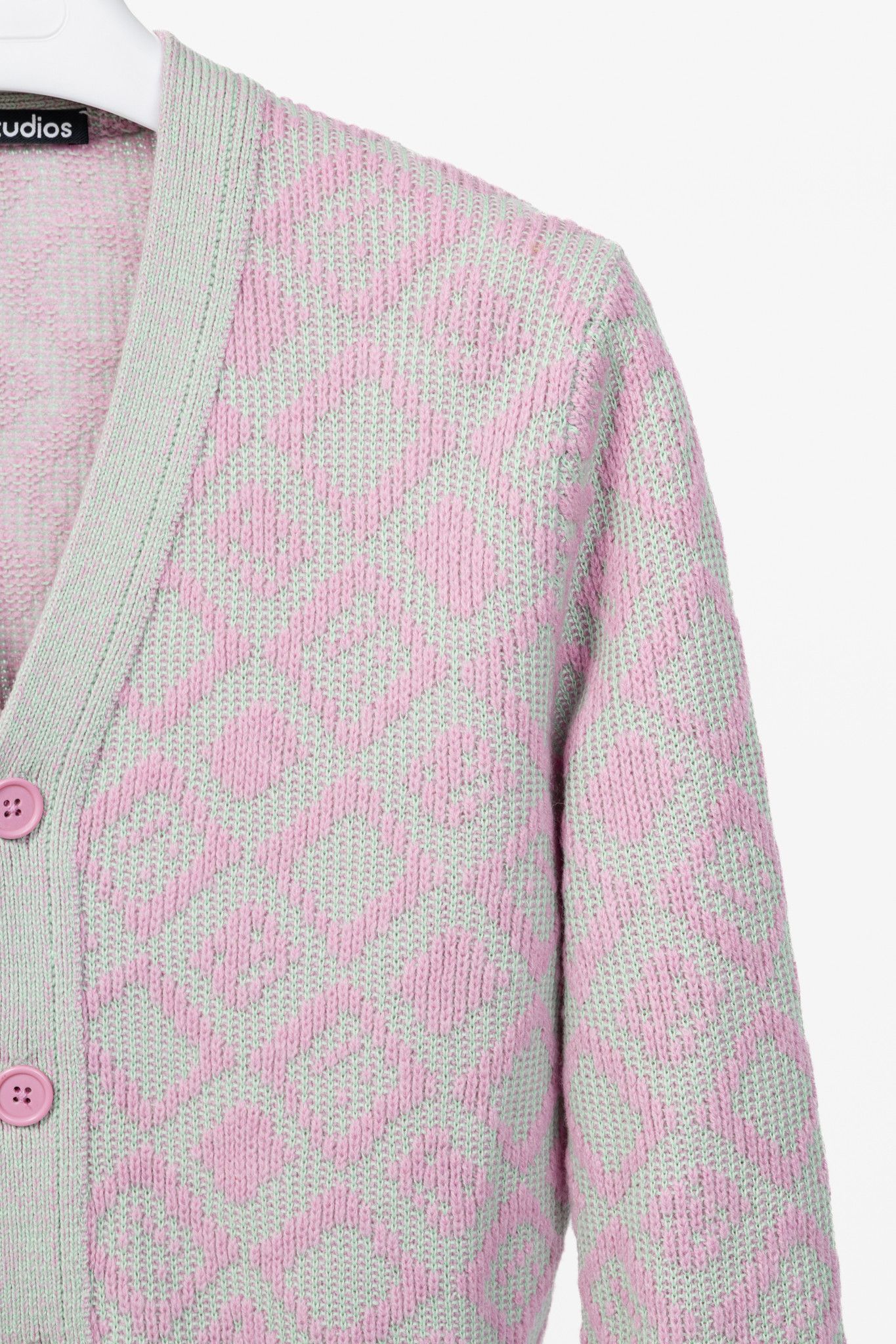 Acne Studios Acne Studios Face Tiles Wool-Blend Cardigan Size XS / US 0-2 / IT 36-38 - 5 Thumbnail