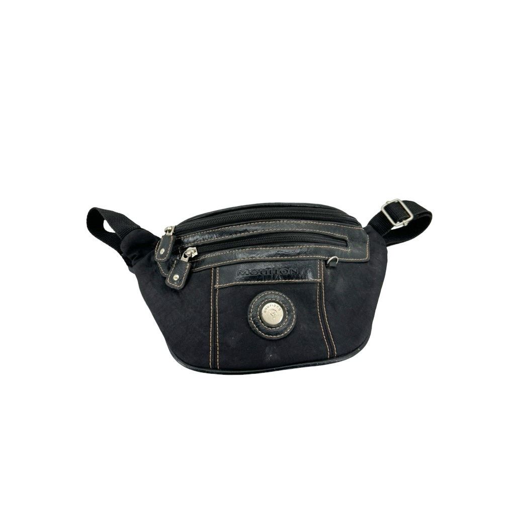 Designer × Vintage Vintage Mouflon Canvas Leather Waist Belt Bag Size ONE SIZE - 1 Thumbnail